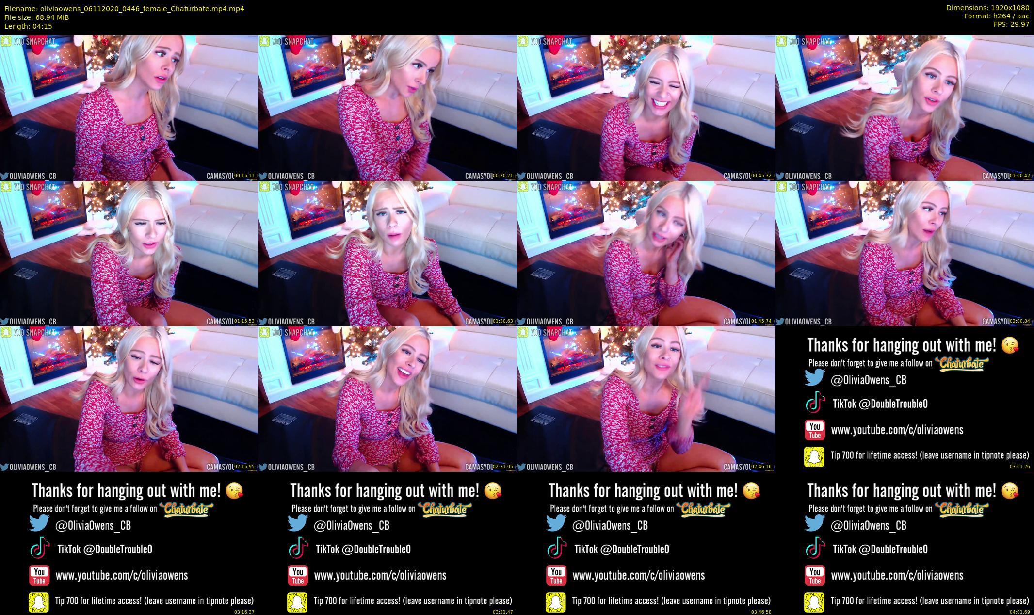 oliviaowens — 5 minute Chaturbate female cam show recording, 1080p, Nov 6, 2020