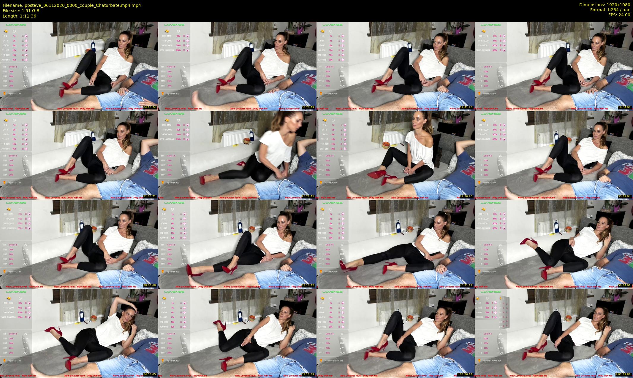 pbsteve — 72 minute Chaturbate couple cam show recording, 1080p, Nov 6, 2020
