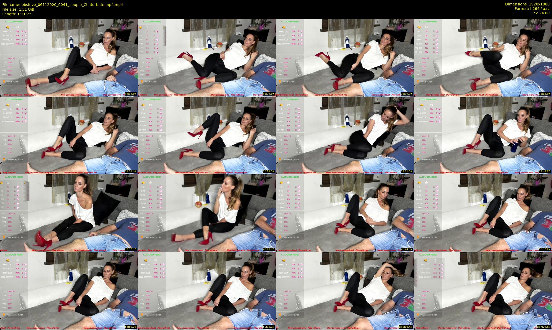 pbsteve — 72 minute Chaturbate couple cam show recording, 1080p, Nov 6, 2020