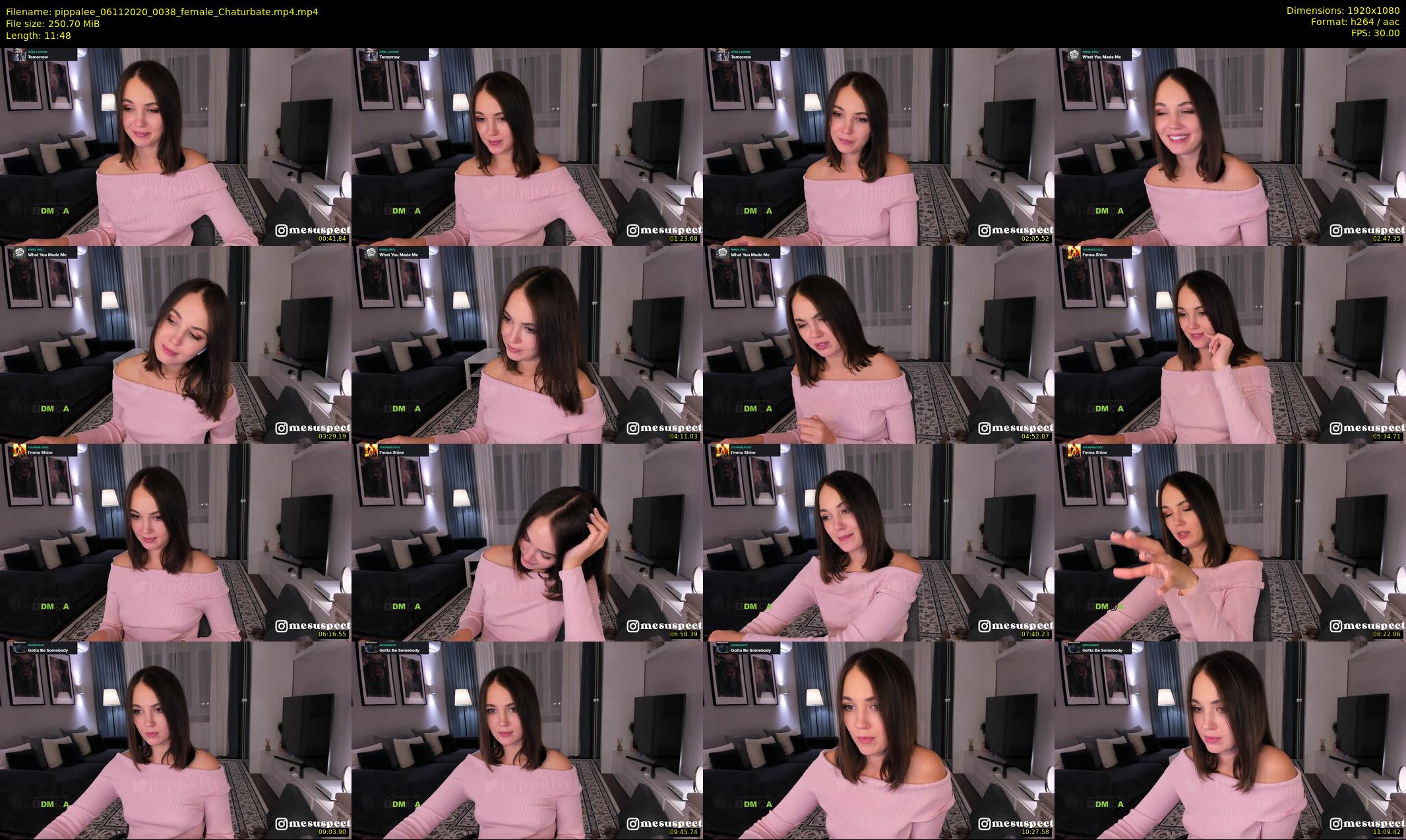 pippalee — 12 minute Chaturbate female cam show recording, 1080p, Nov 6, 2020