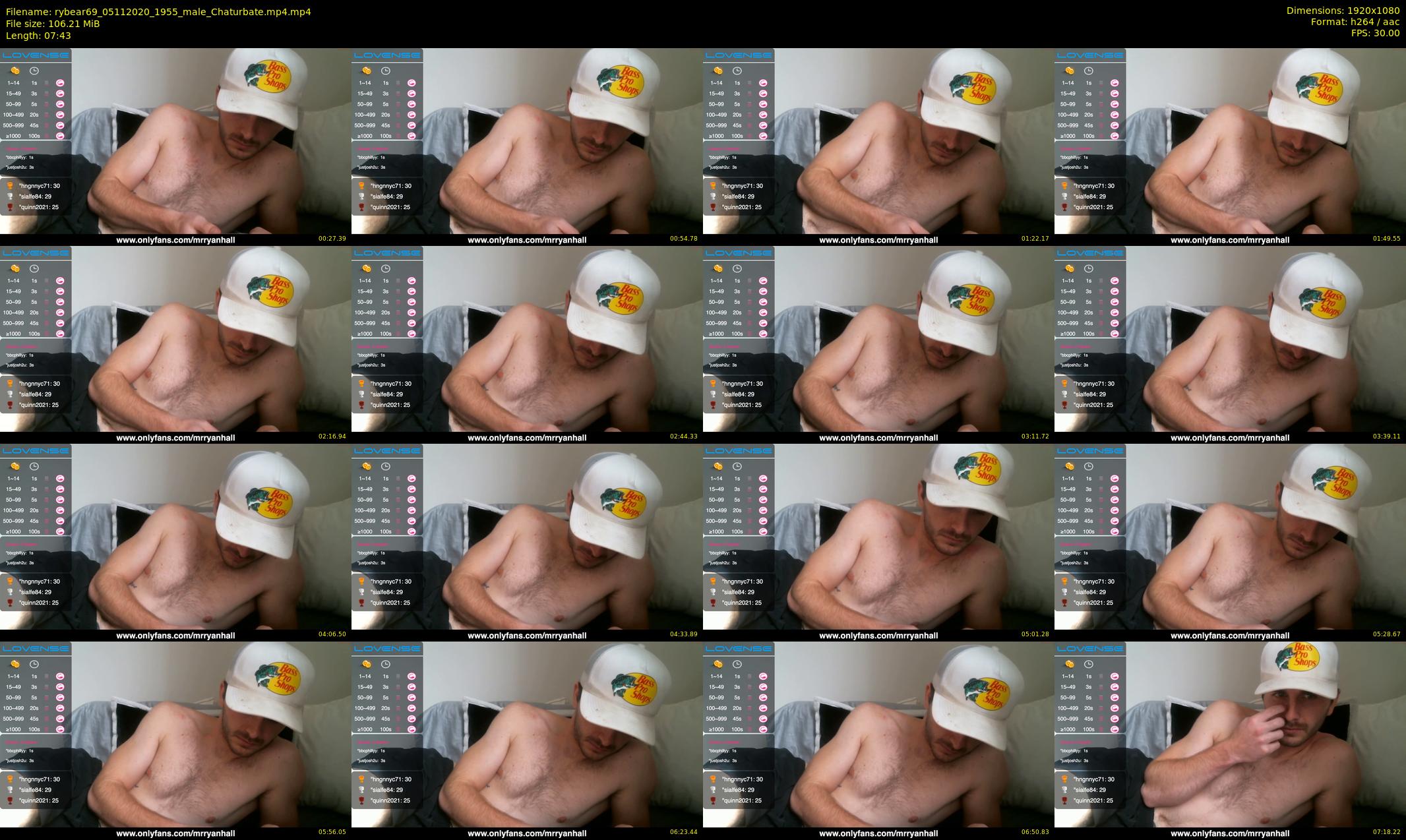rybear69 — 8 minute Chaturbate male cam show recording, 1080p, Nov 5, 2020
