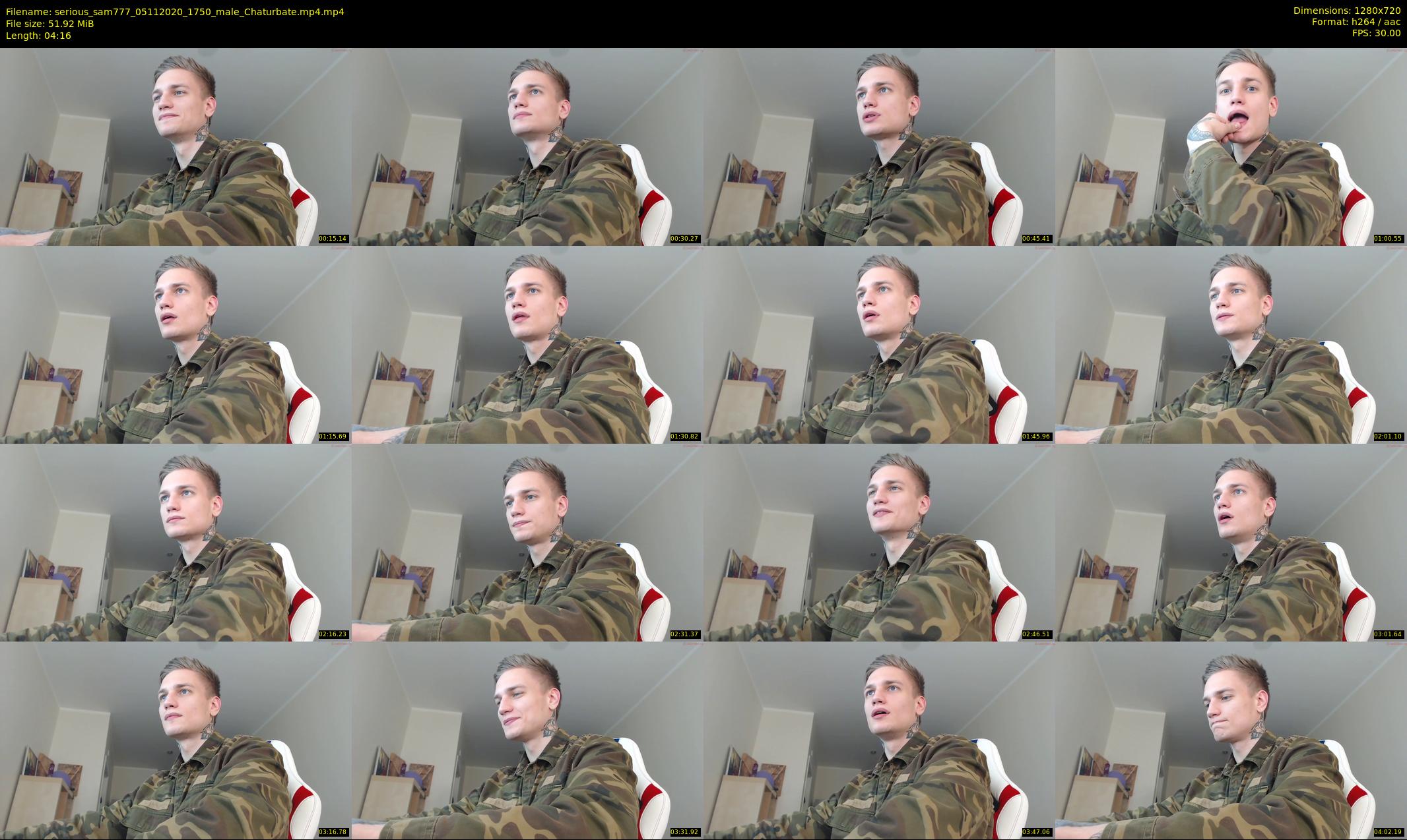 serious_sam777 — 5 minute Chaturbate male cam show recording, 720p, Nov 5, 2020