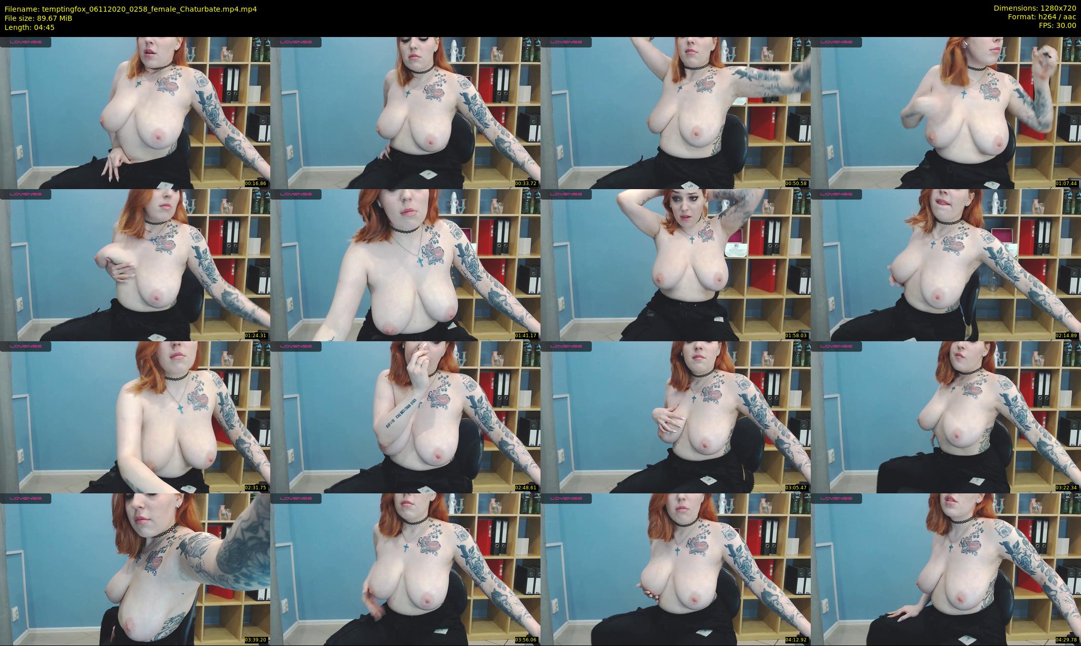 temptingfox — 5 minute Chaturbate female cam show recording, 720p, Nov 6, 2020