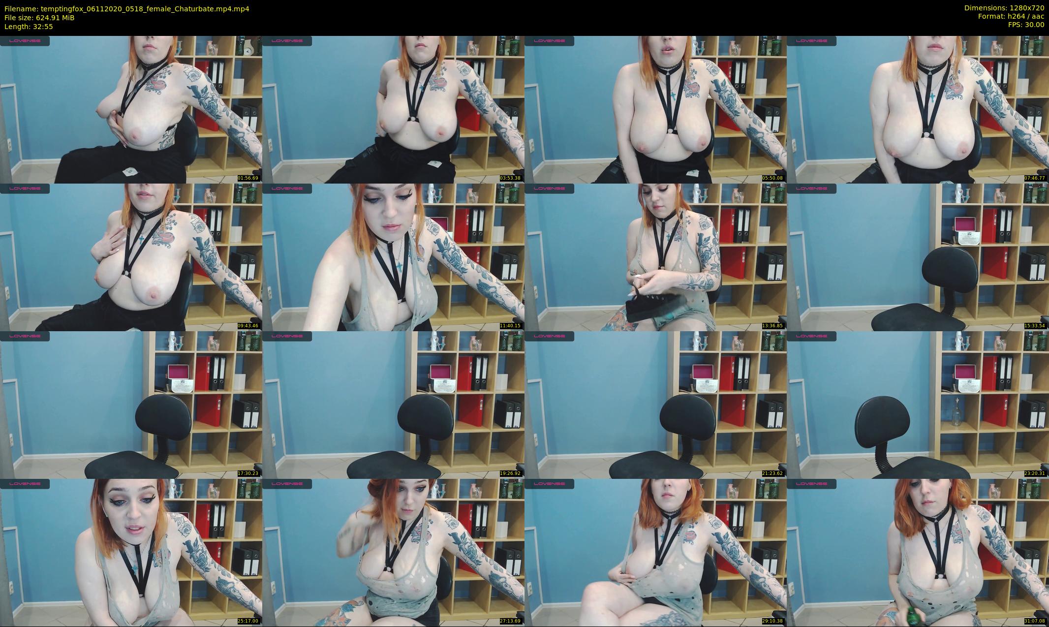 temptingfox — 33 minute Chaturbate female cam show recording, 720p, Nov 6, 2020