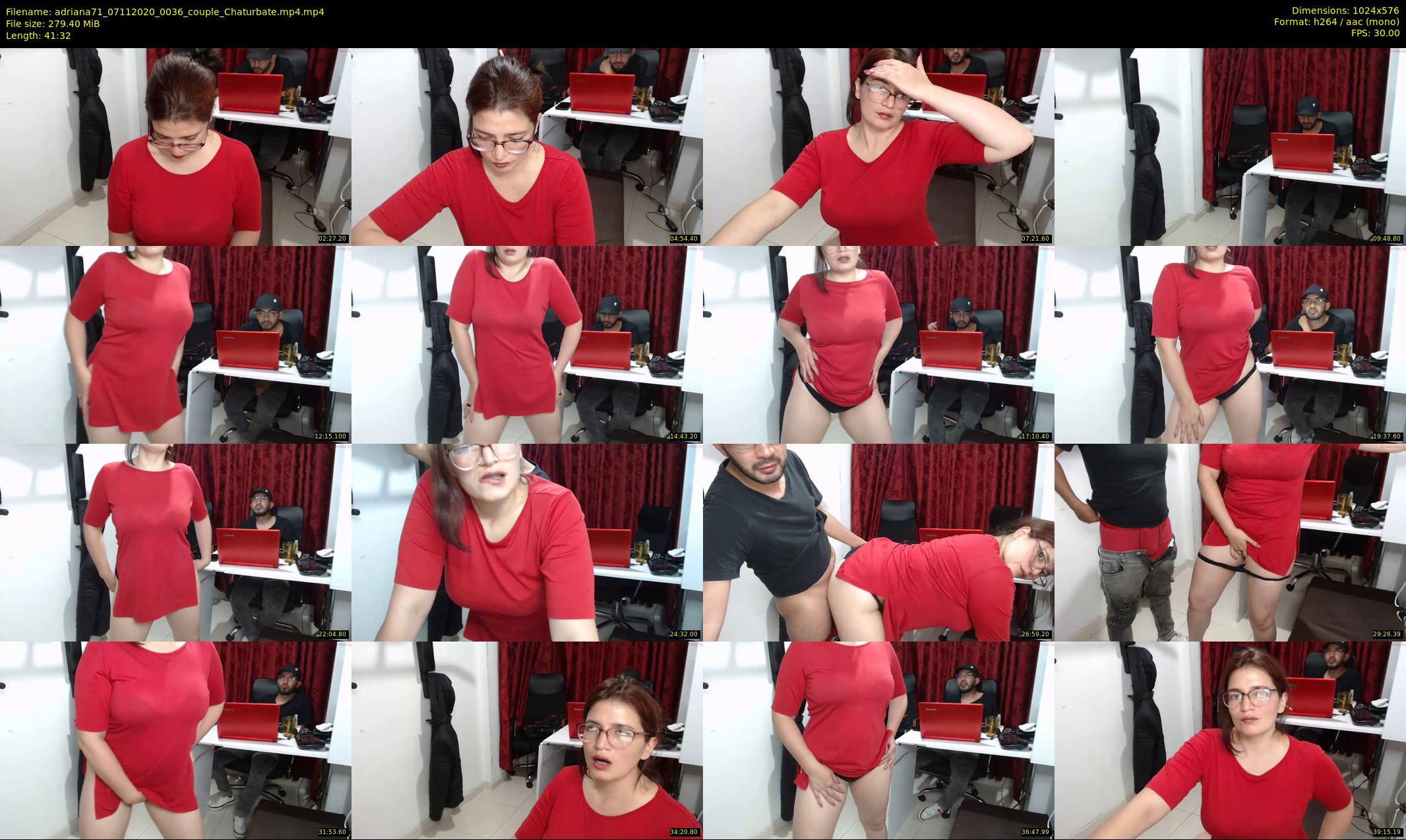 adriana71 — 42 minute Chaturbate couple cam show recording, 480p, Nov 7, 2020