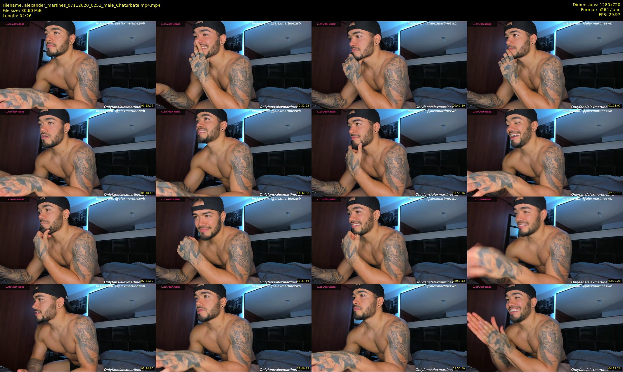 alexander_martines — 5 minute Chaturbate male cam show recording, 720p, Nov 7, 2020
