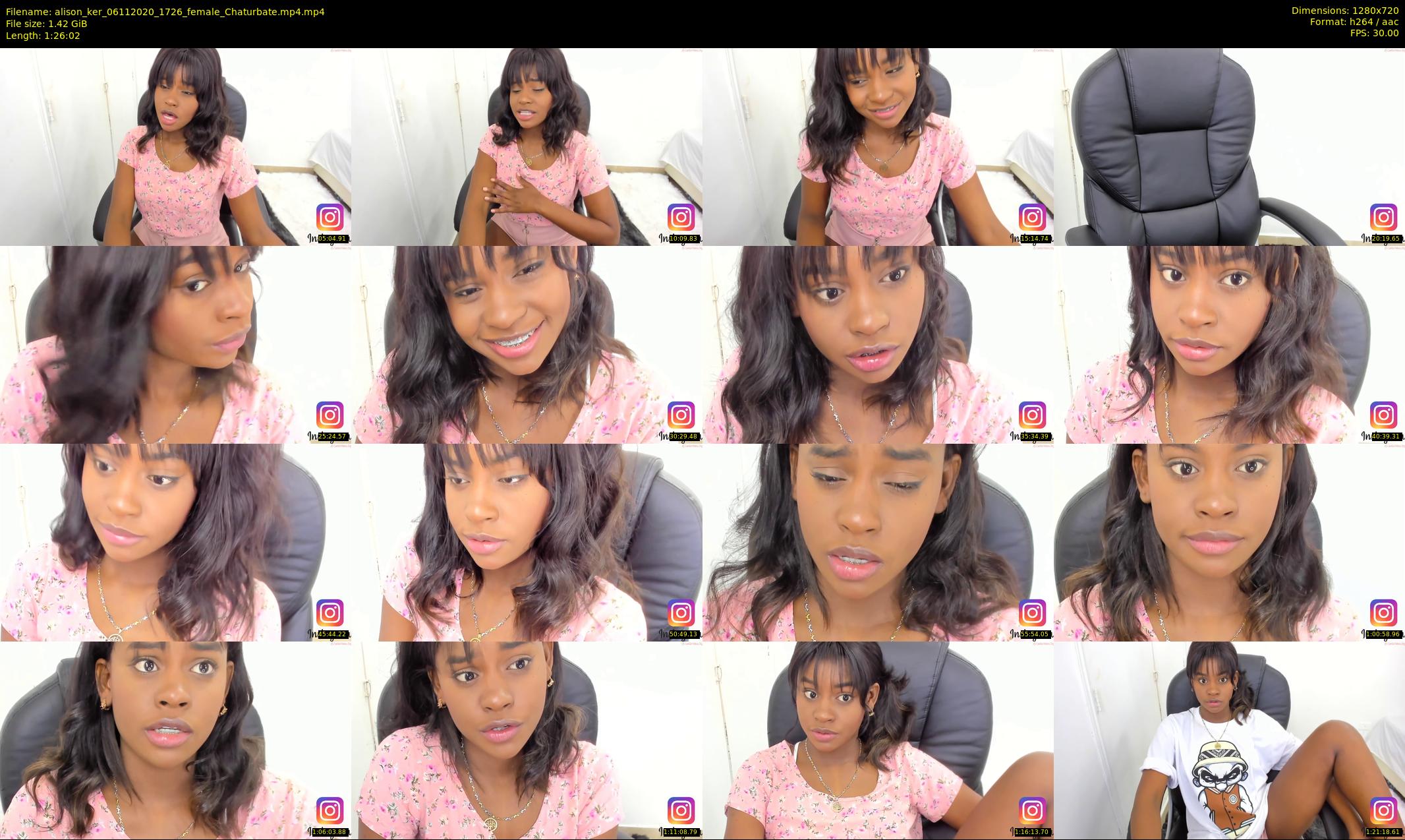 alison_ker — 87 minute Chaturbate female cam show recording, 720p, Nov 6, 2020