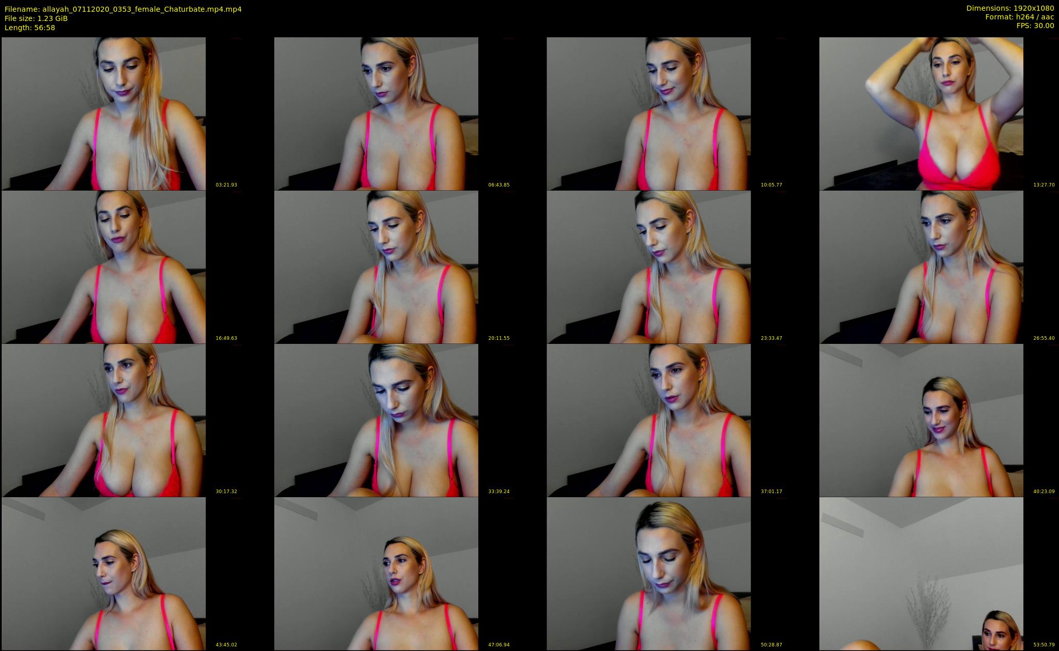allayah — 57 minute Chaturbate female cam show recording, 1080p, Nov 7, 2020