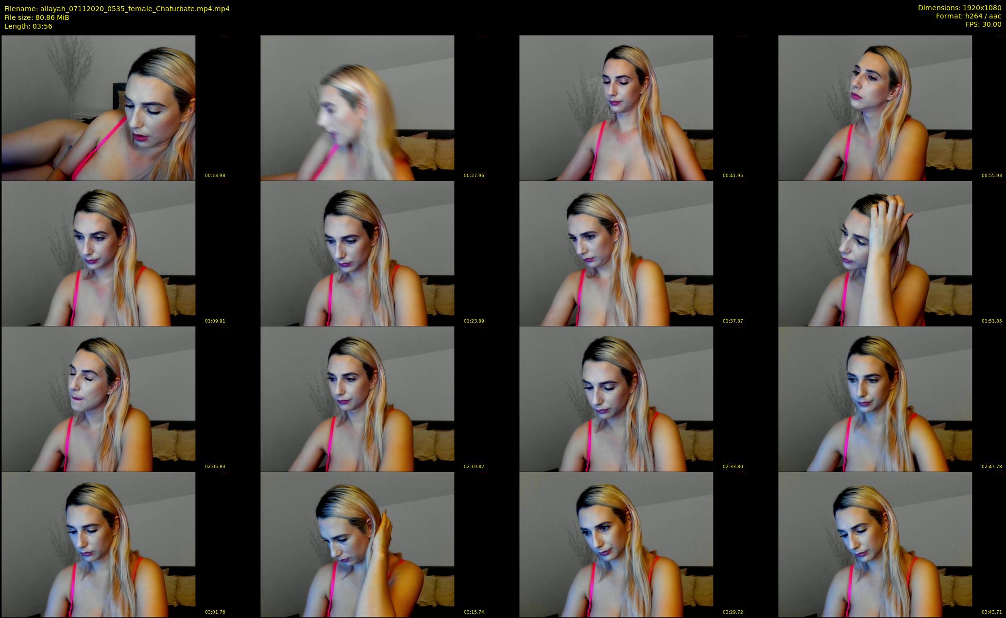allayah — 4 minute Chaturbate female cam show recording, 1080p, Nov 7, 2020