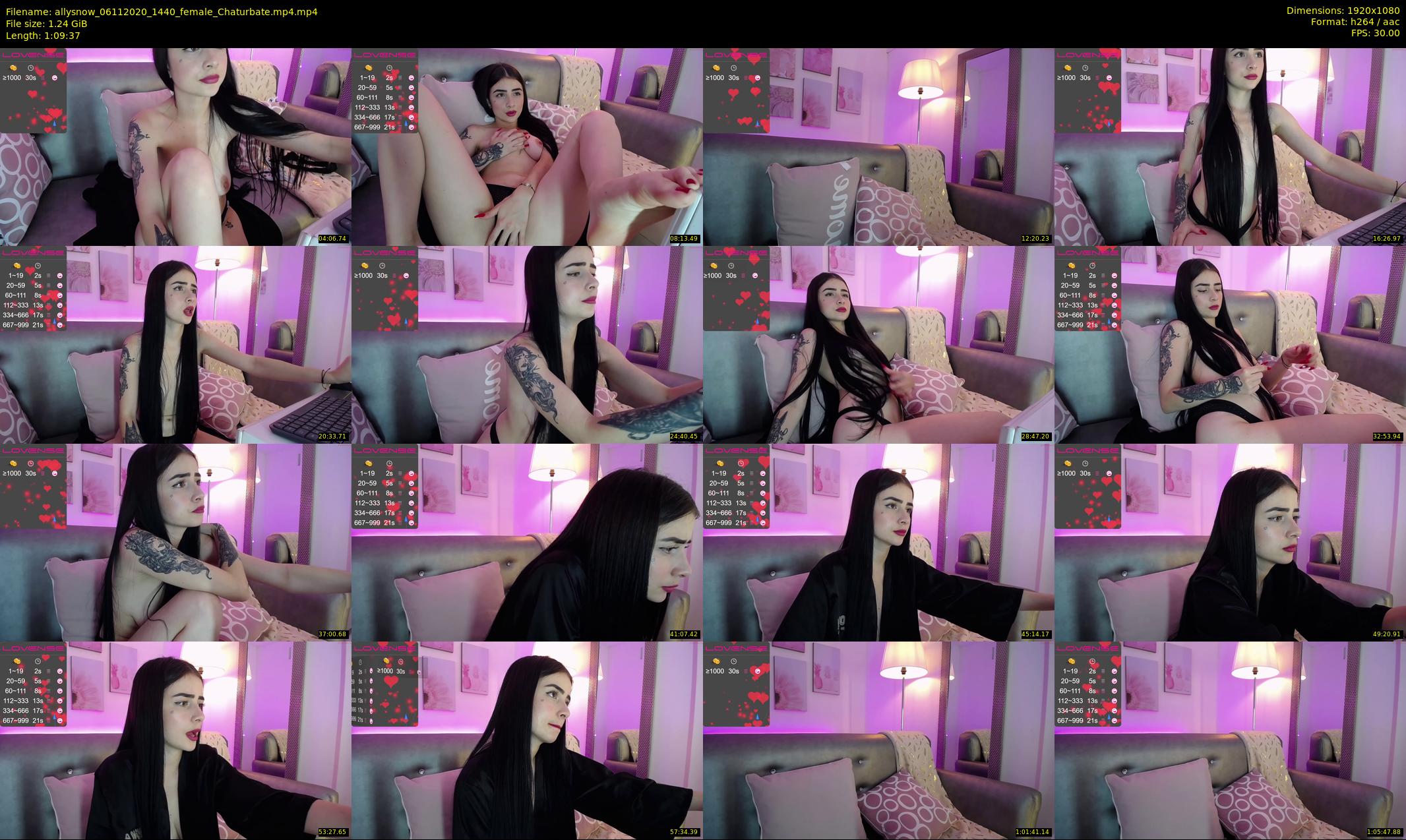 allysnow — 70 minute Chaturbate female cam show recording, 1080p, Nov 6, 2020