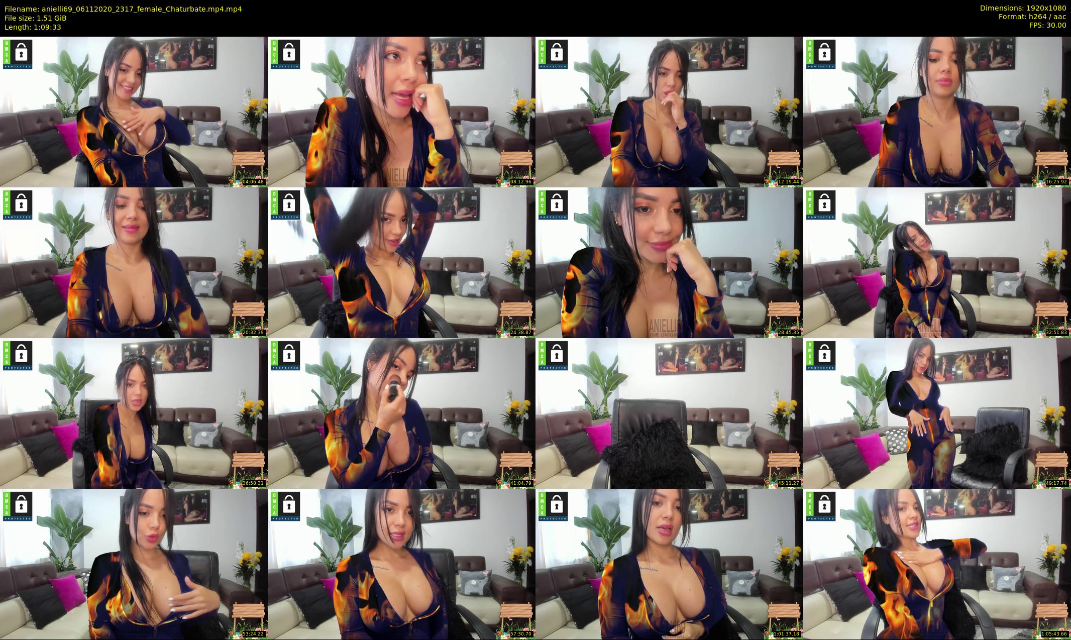 anielli69 — 70 minute Chaturbate female cam show recording, 1080p, Nov 6, 2020