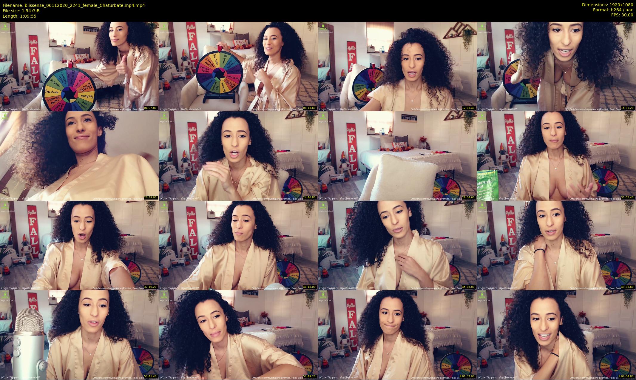 blissense — 70 minute Chaturbate female cam show recording, 1080p, Nov 6, 2020