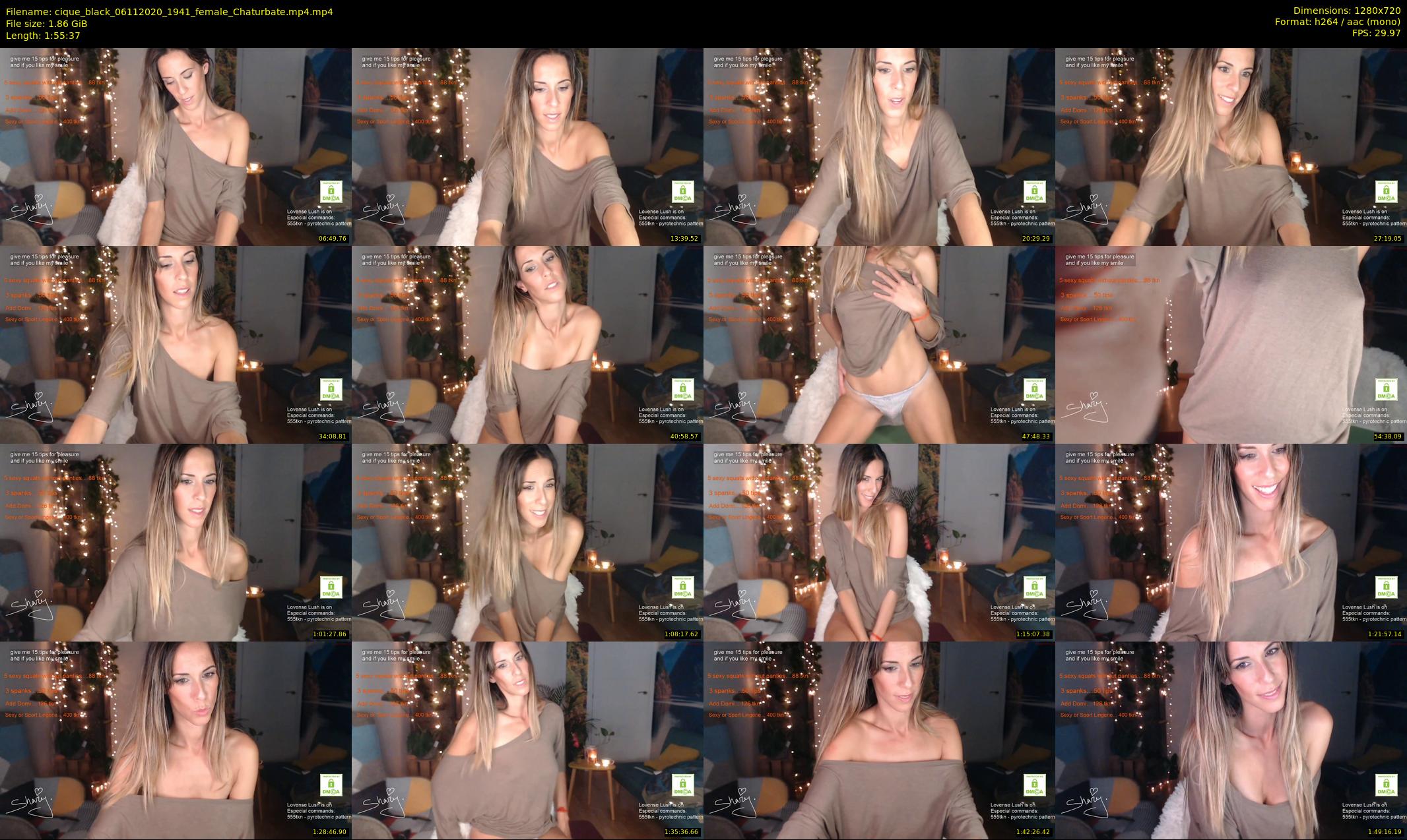 cique_black — 116 minute Chaturbate female cam show recording, 720p, Nov 6, 2020