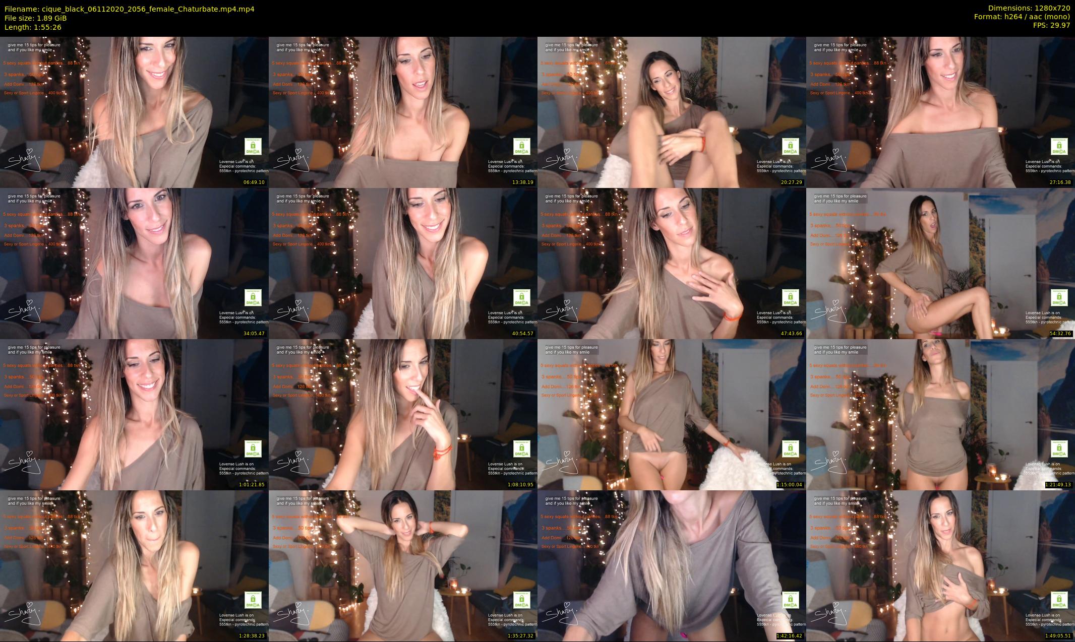 cique_black — 116 minute Chaturbate female cam show recording, 720p, Nov 6, 2020