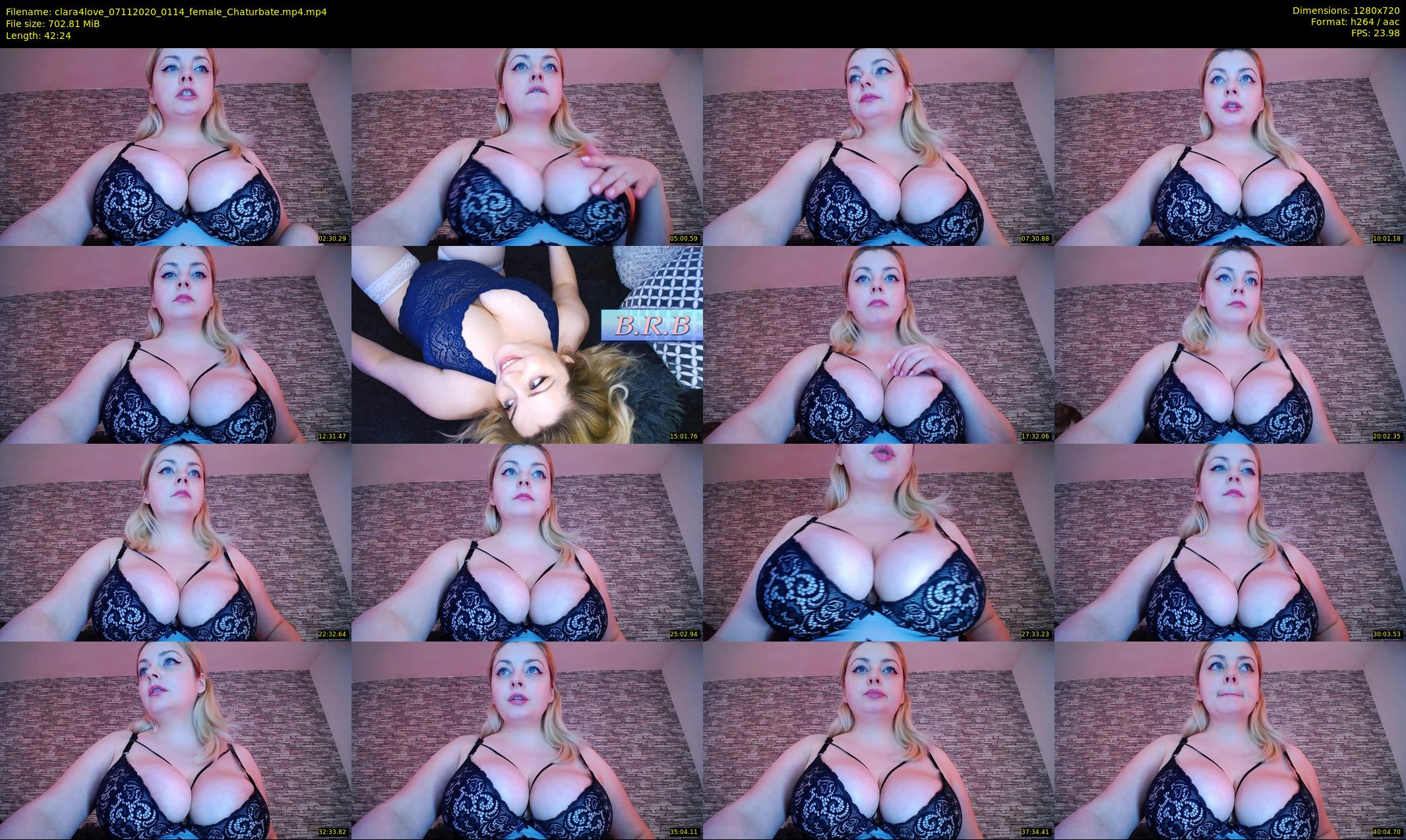 clara4love — 43 minute Chaturbate female cam show recording, 720p, Nov 7, 2020