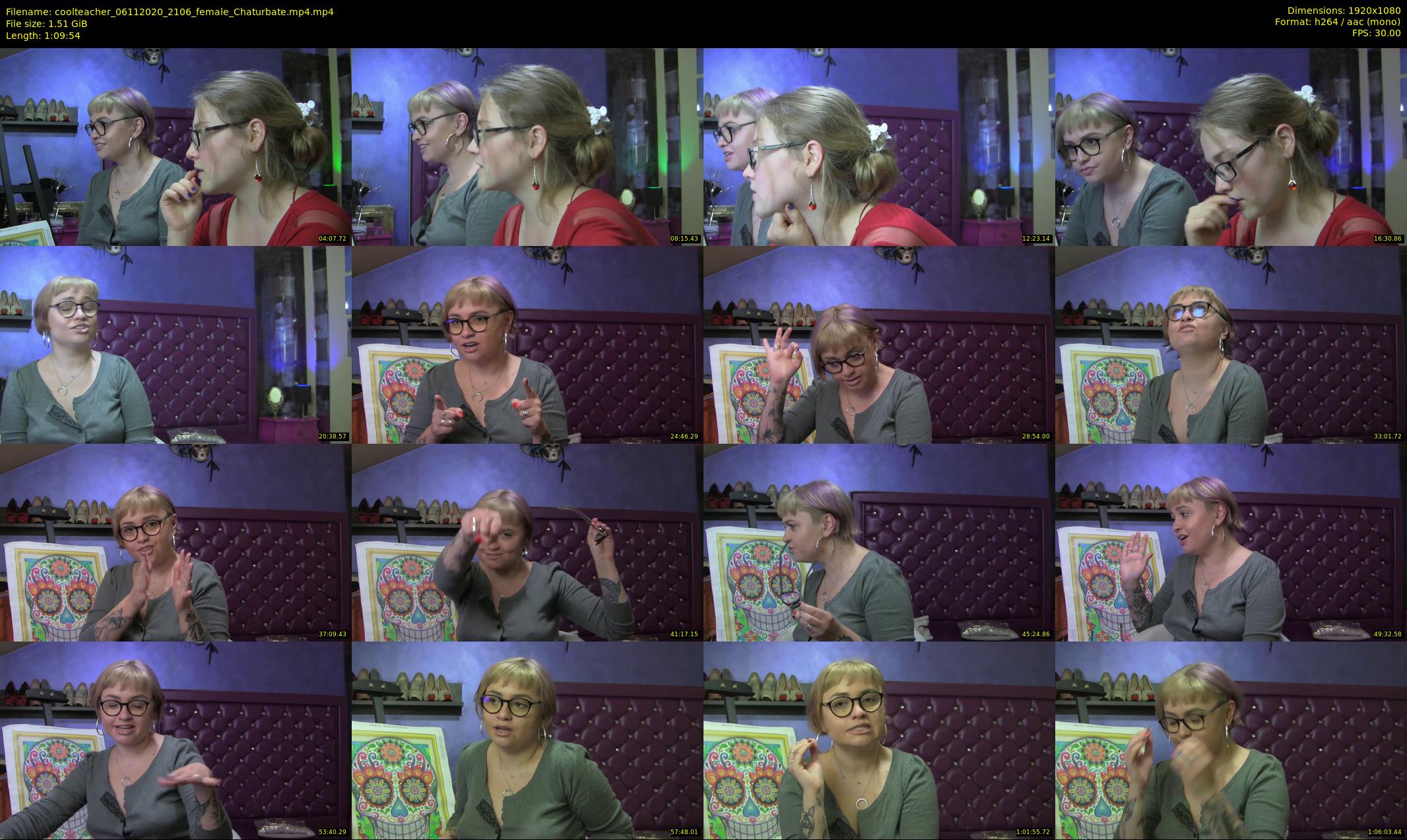 coolteacher — 70 minute Chaturbate female cam show recording, 1080p, Nov 6, 2020