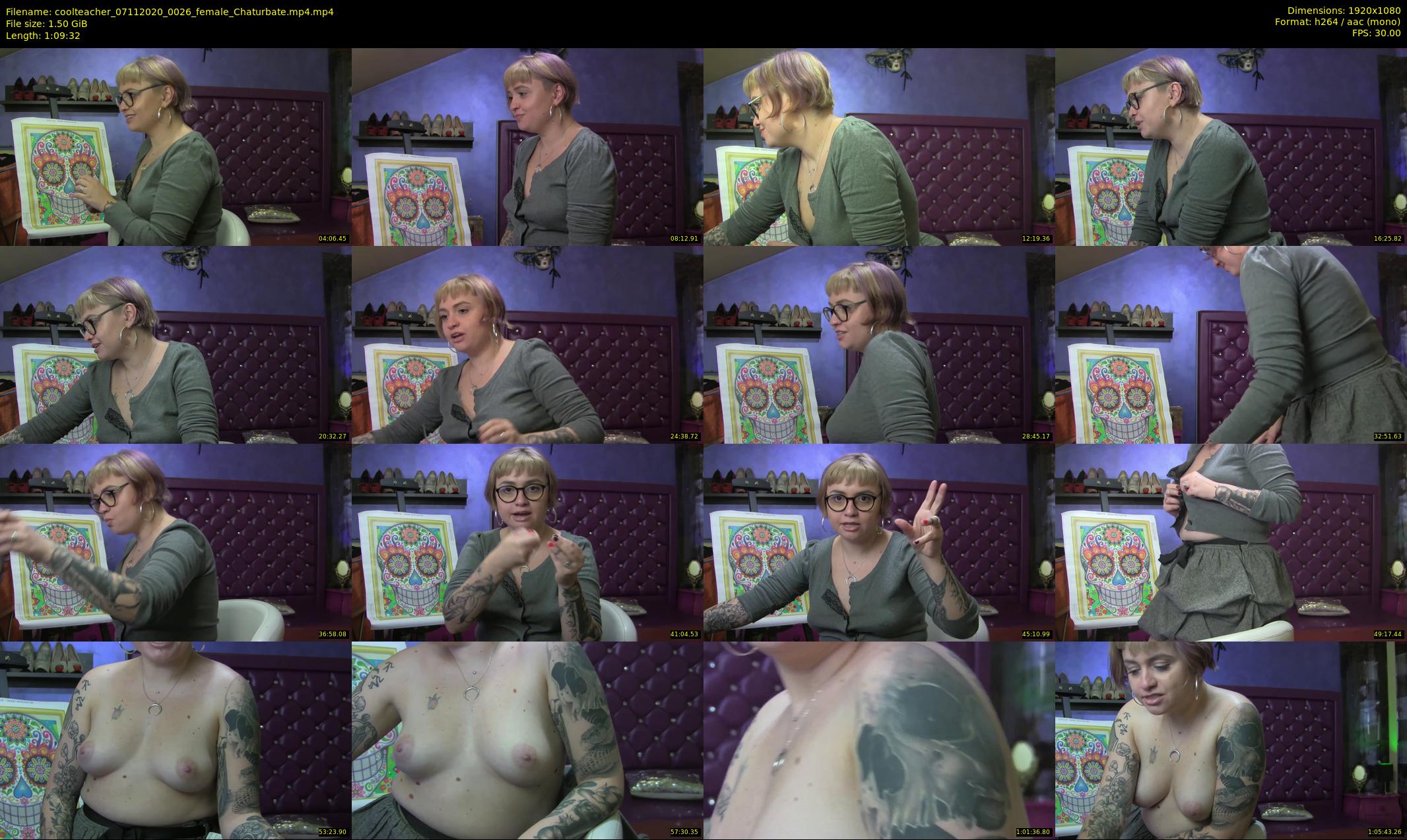 coolteacher — 70 minute Chaturbate female cam show recording, 1080p, Nov 7, 2020