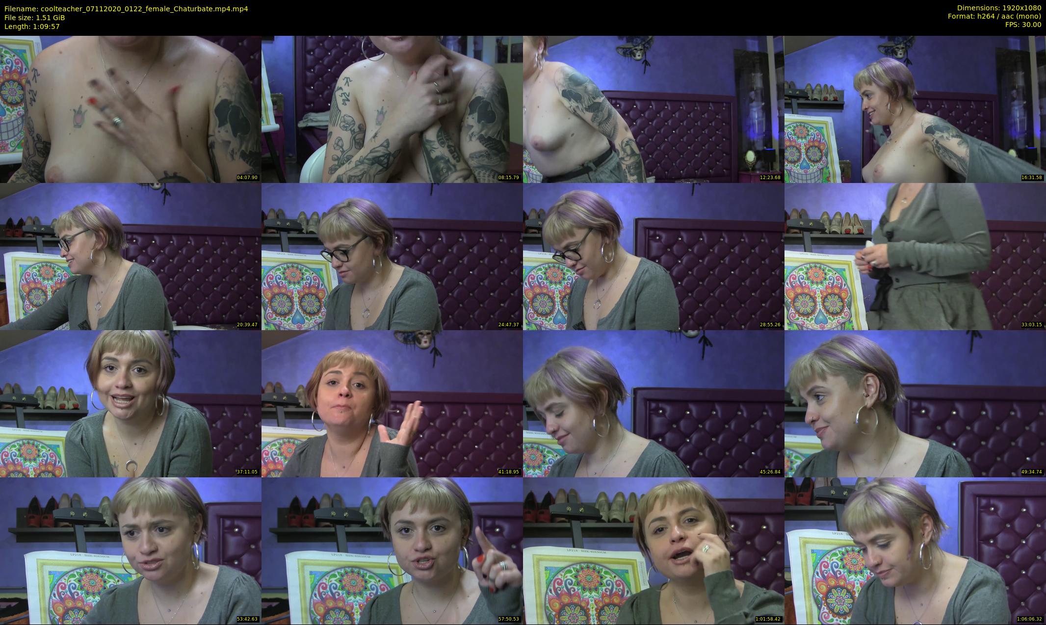 coolteacher — 70 minute Chaturbate female cam show recording, 1080p, Nov 7, 2020