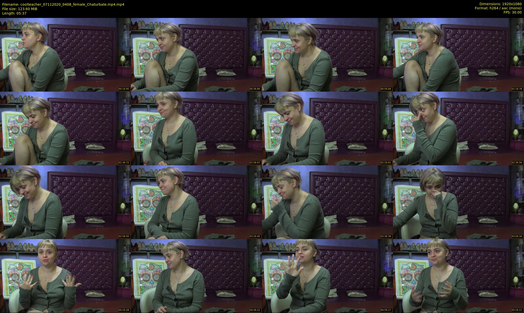 coolteacher — 6 minute Chaturbate female cam show recording, 1080p, Nov 7, 2020