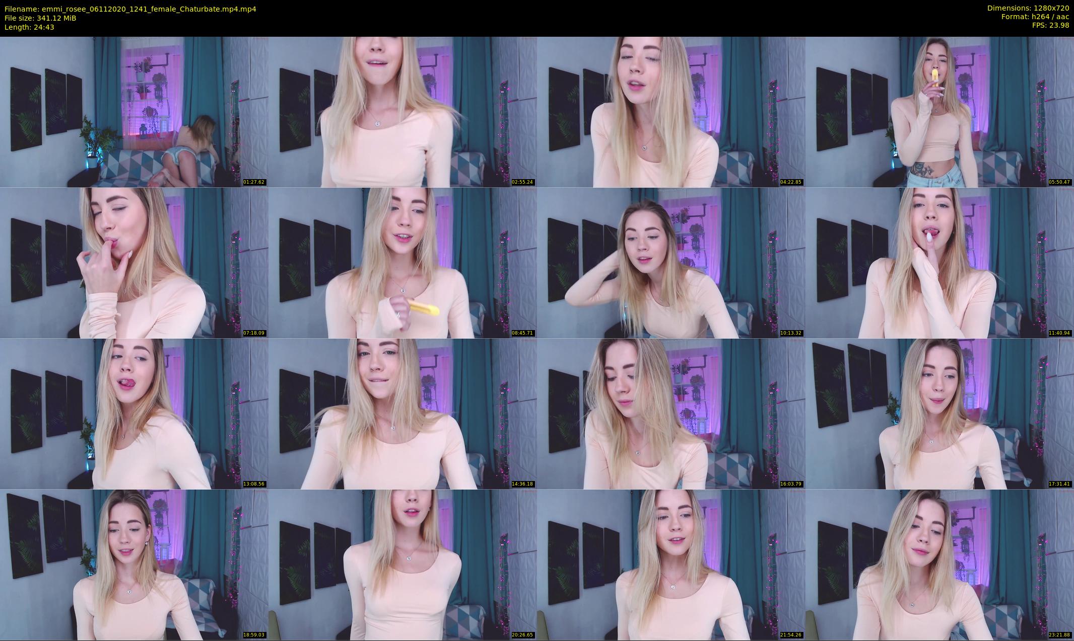 emmi_rosee — 25 minute Chaturbate female cam show recording, 720p, Nov 6, 2020