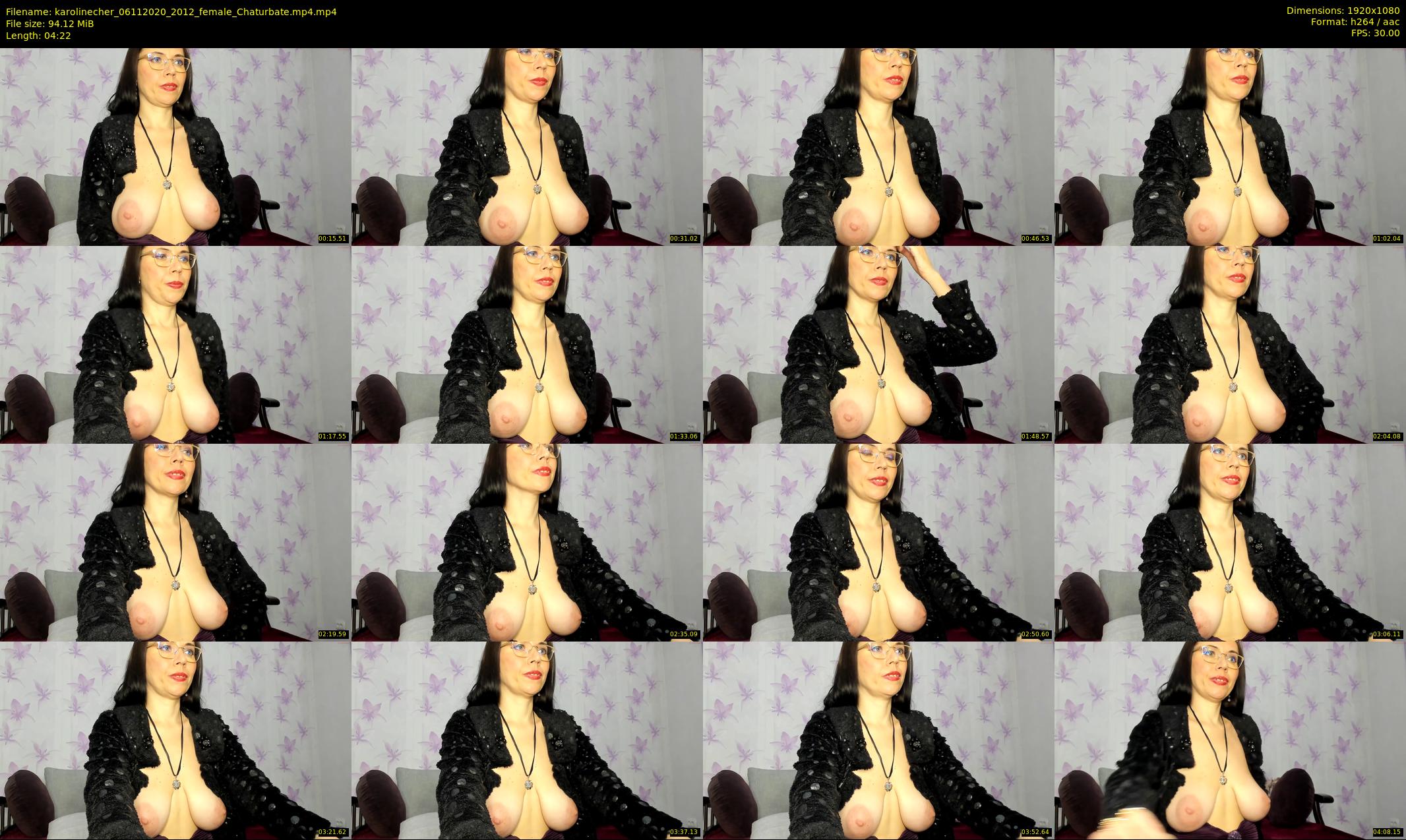 karolinecher — 5 minute Chaturbate female cam show recording, 1080p, Nov 6, 2020