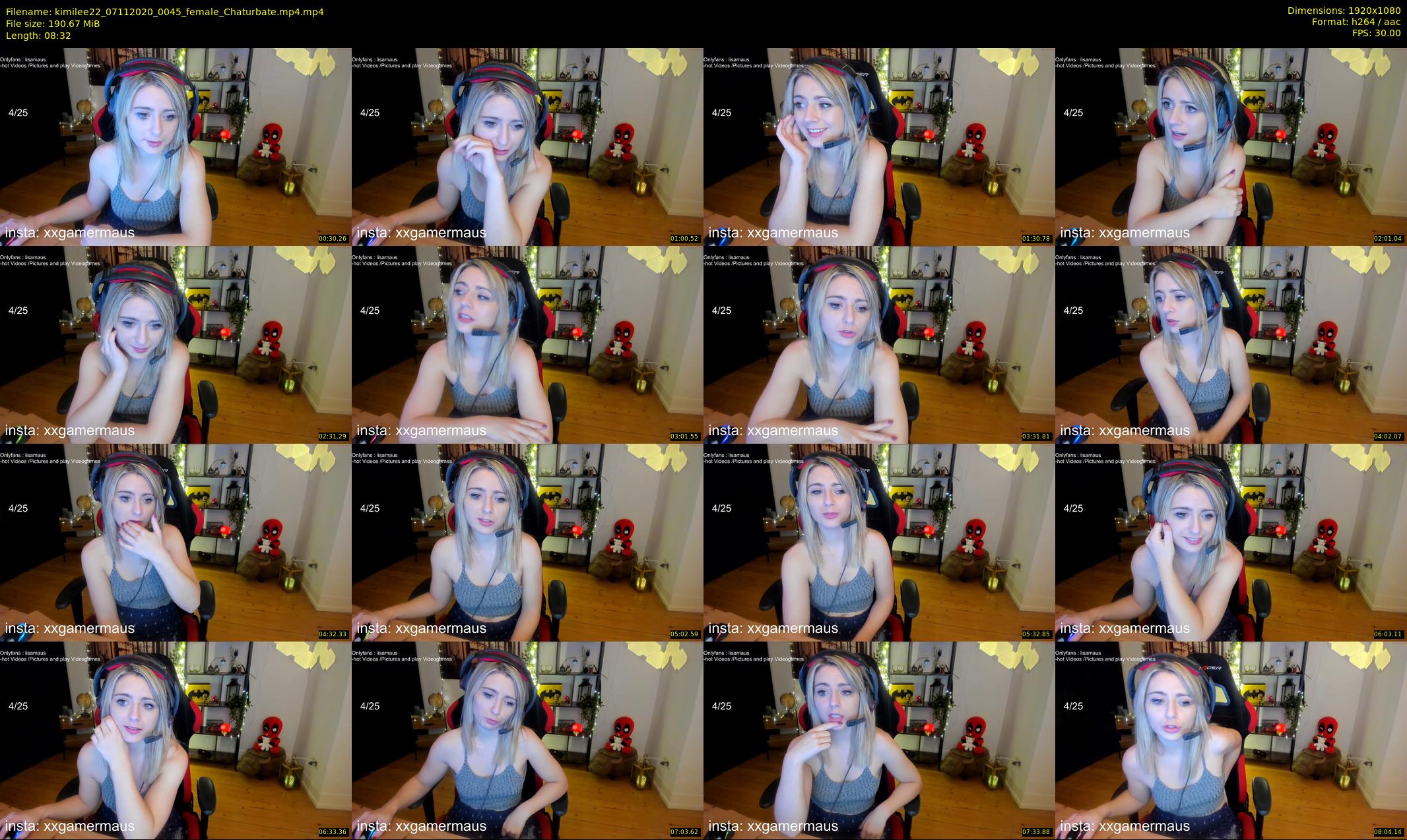 kimilee22 — 9 minute Chaturbate female cam show recording, 1080p, Nov 7, 2020