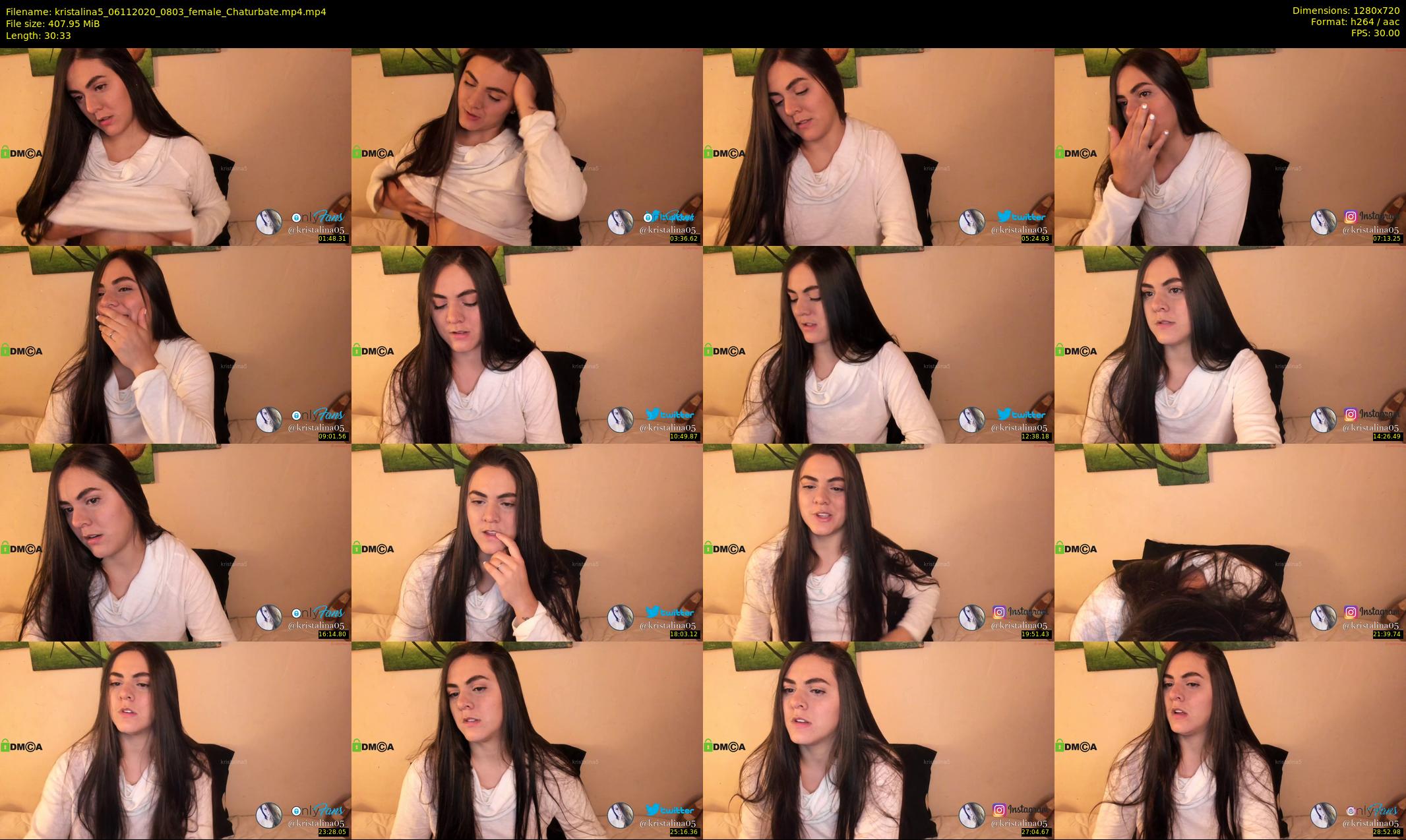 kristalina5 — 31 minute Chaturbate female cam show recording, 720p, Nov 6, 2020