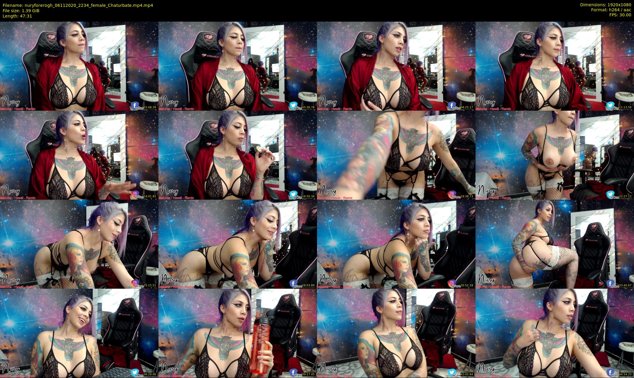nuryforerogh — 48 minute Chaturbate female cam show recording, 1080p, Nov 6, 2020
