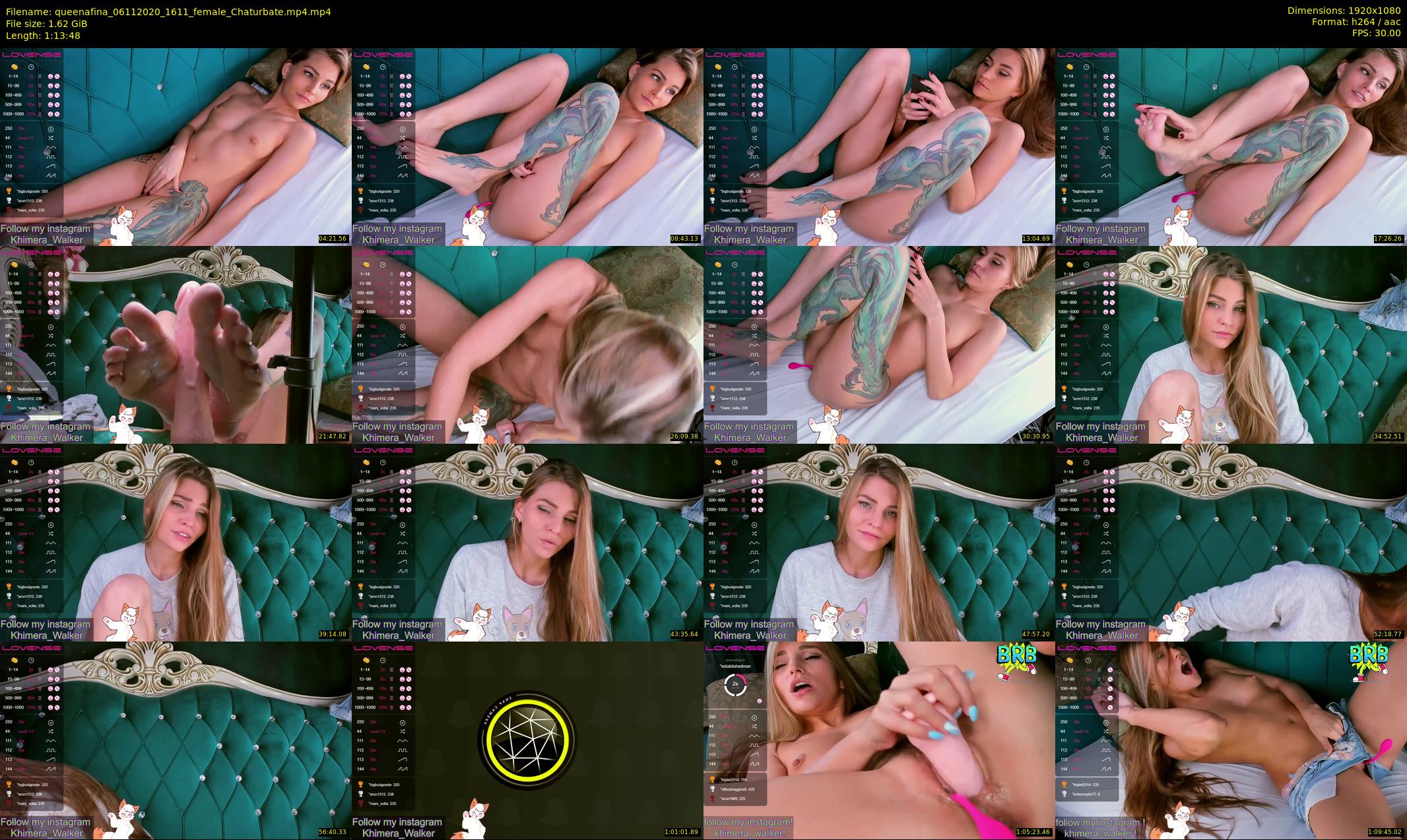queenafina — 74 minute Chaturbate female cam show recording, 1080p, Nov 6, 2020