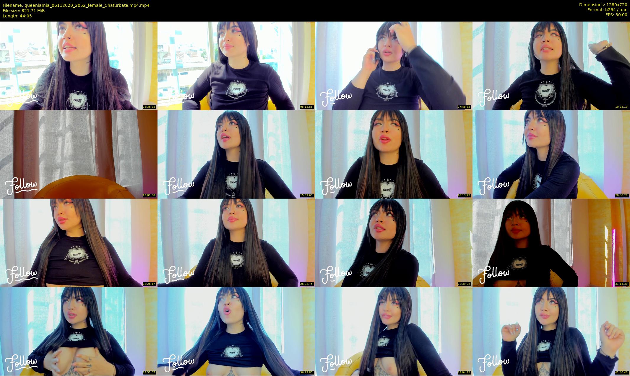 queenlamia — 45 minute Chaturbate female cam show recording, 720p, Nov 6, 2020