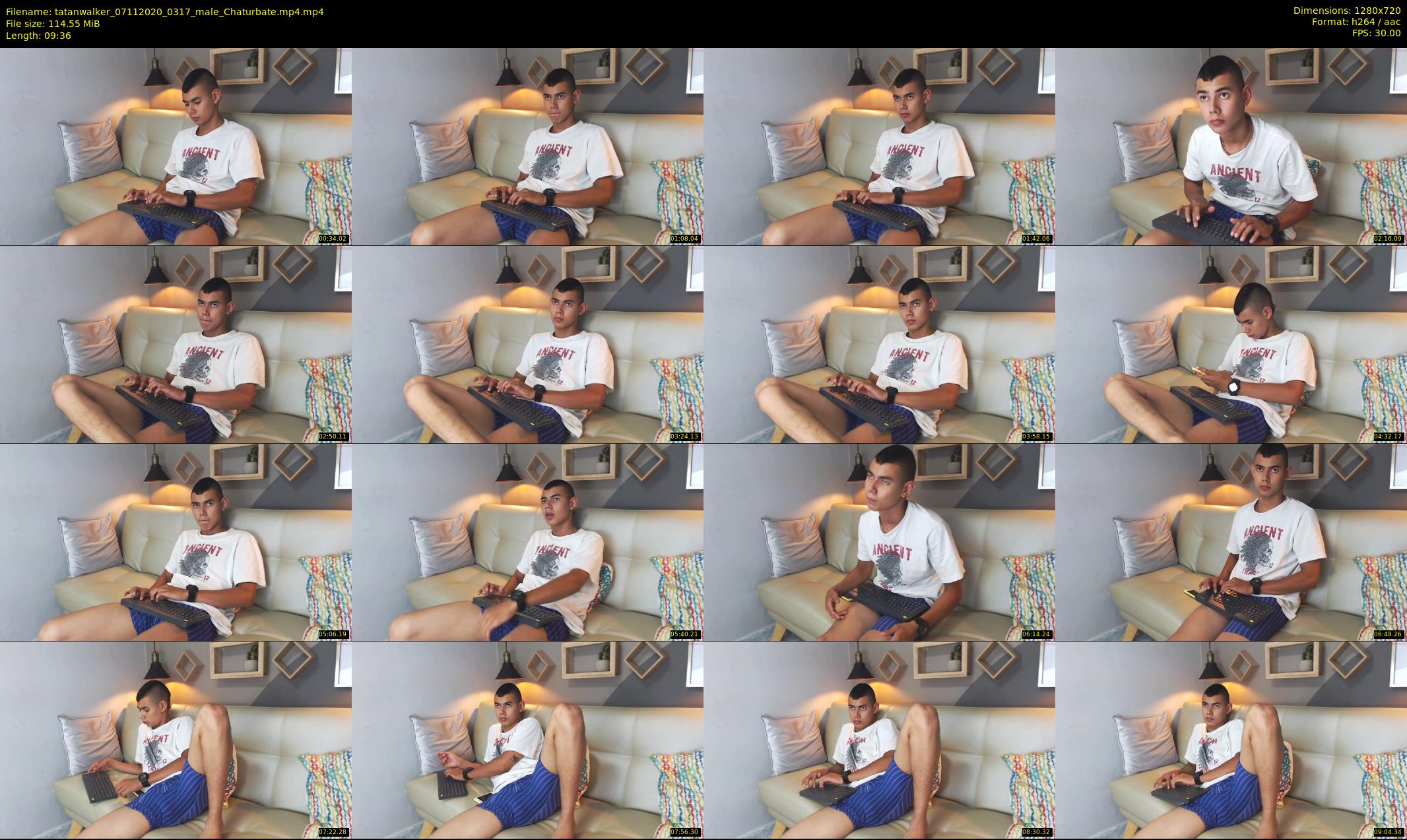 tatanwalker — 10 minute Chaturbate male cam show recording, 720p, Nov 7, 2020