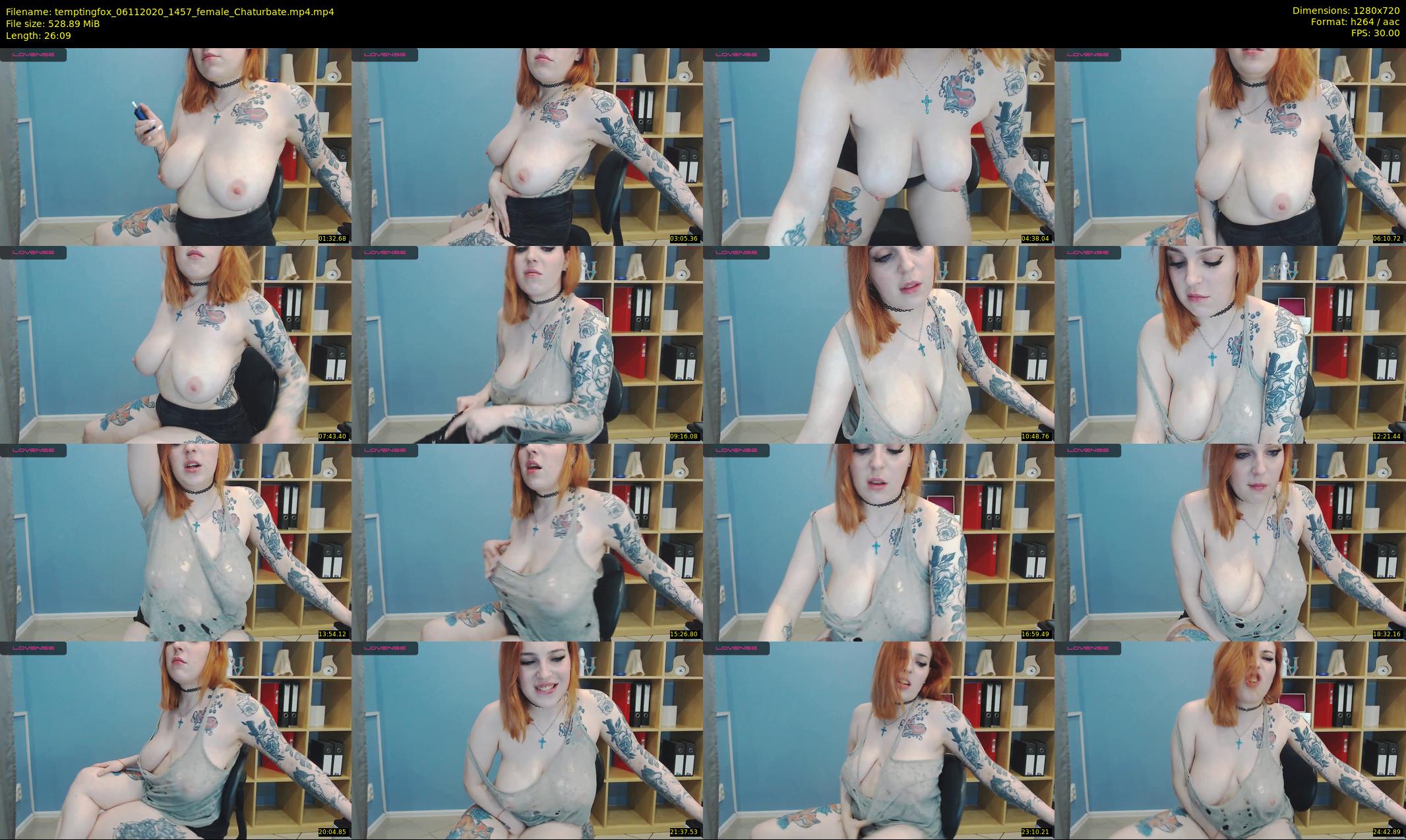 temptingfox — 27 minute Chaturbate female cam show recording, 720p, Nov 6, 2020