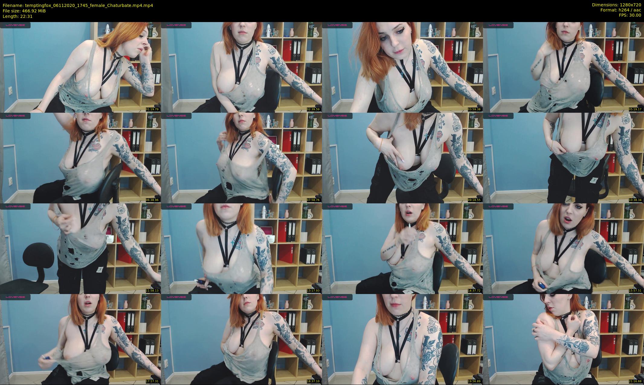 temptingfox — 23 minute Chaturbate female cam show recording, 720p, Nov 6, 2020
