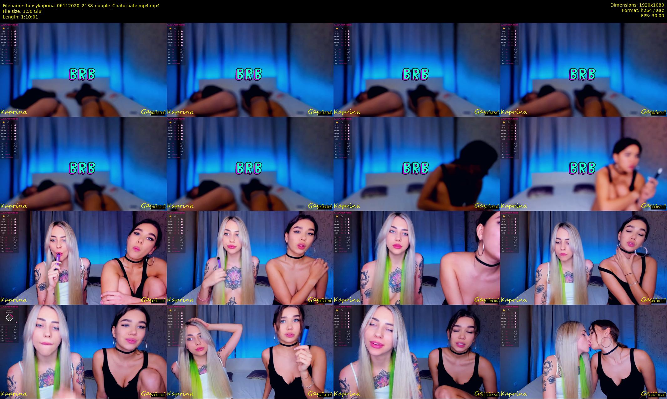 tonsykaprina — 71 minute Chaturbate couple cam show recording, 1080p, Nov 6, 2020