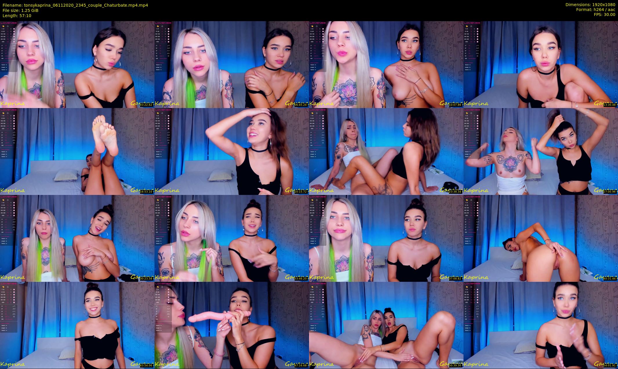 tonsykaprina — 58 minute Chaturbate couple cam show recording, 1080p, Nov 6, 2020