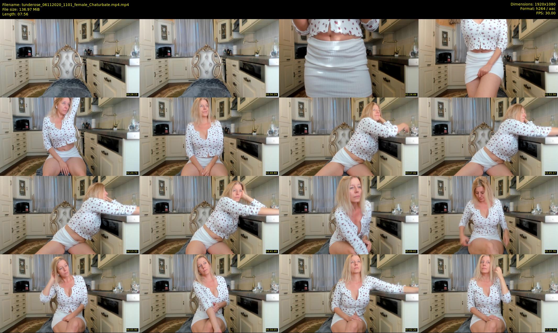 tunderose — 8 minute Chaturbate female cam show recording, 1080p, Nov 6, 2020