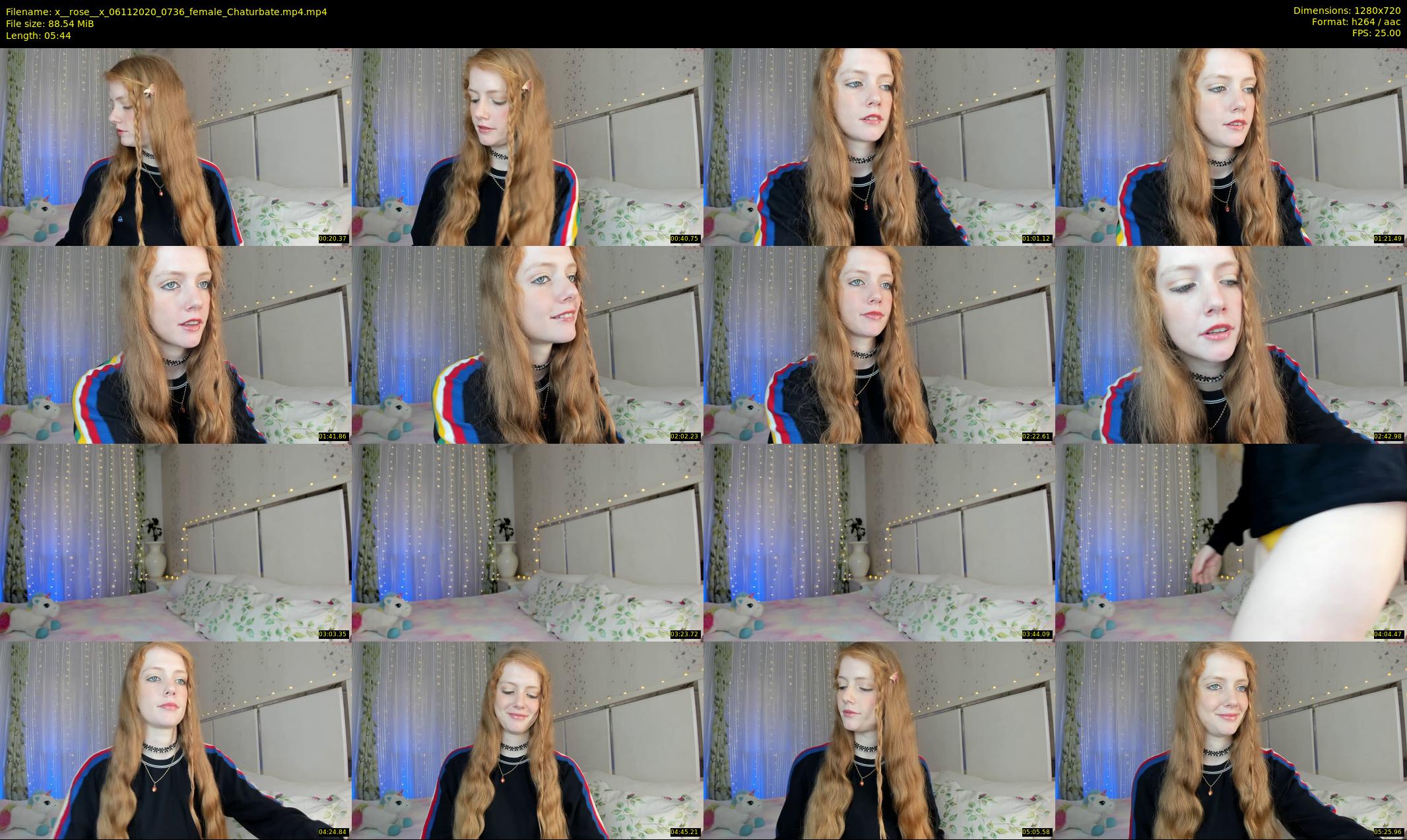 x__rose__x — 6 minute Chaturbate female cam show recording, 720p, Nov 6, 2020