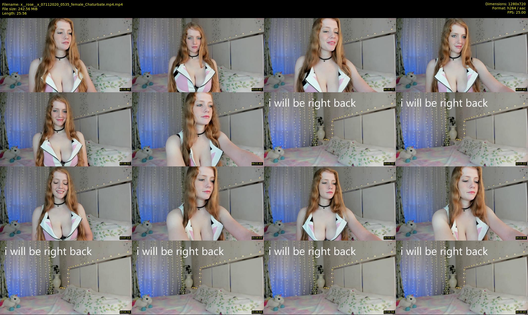 x__rose__x — 26 minute Chaturbate female cam show recording, 720p, Nov 7, 2020
