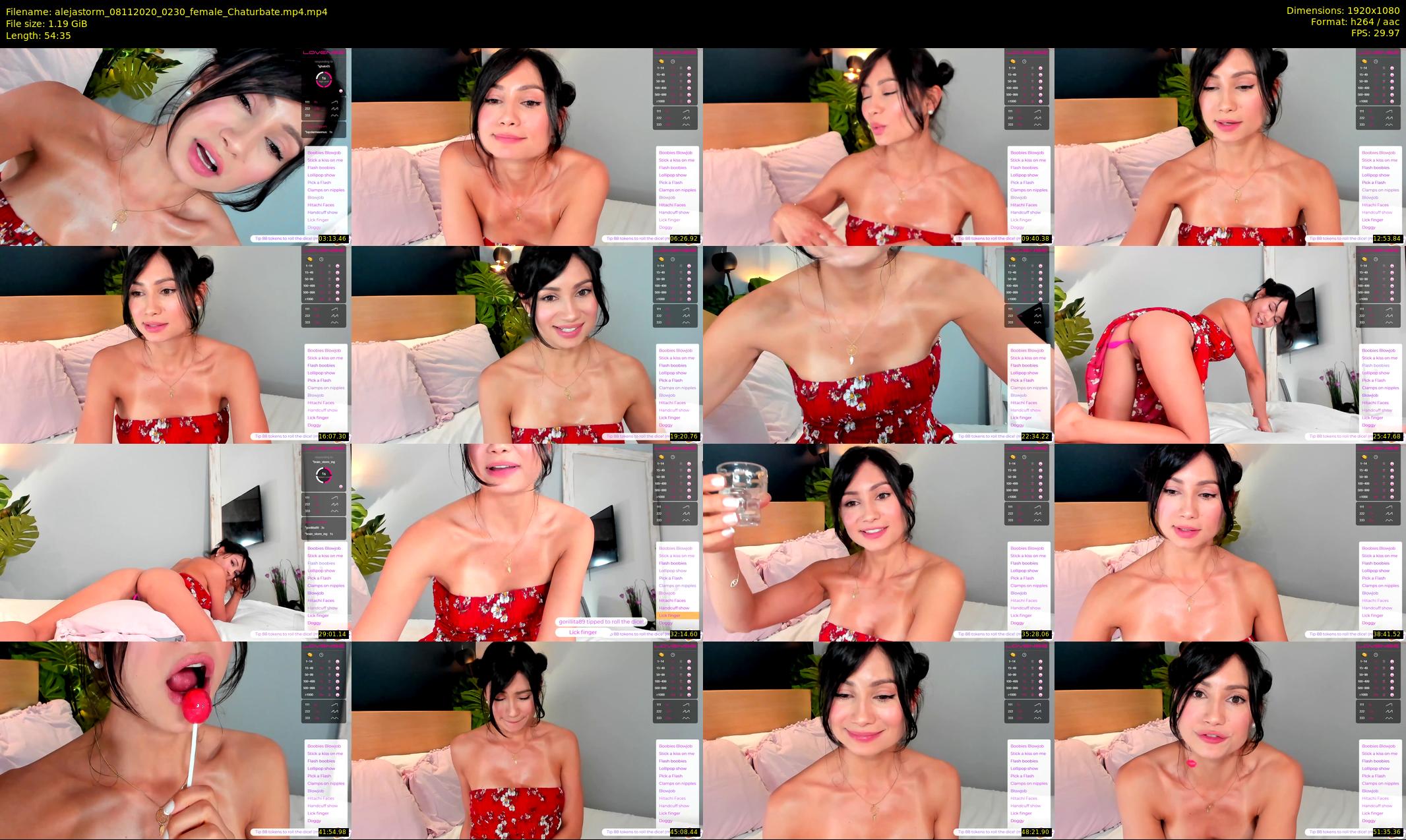 alejastorm — 55 minute Chaturbate female cam show recording, 1080p, Nov 8, 2020