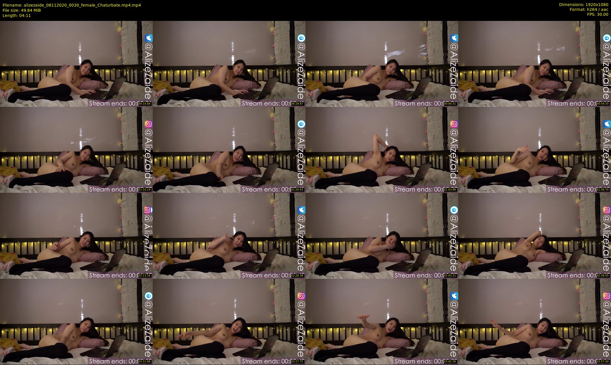 alizezaide — 5 minute Chaturbate female cam show recording, 1080p, Nov 8, 2020