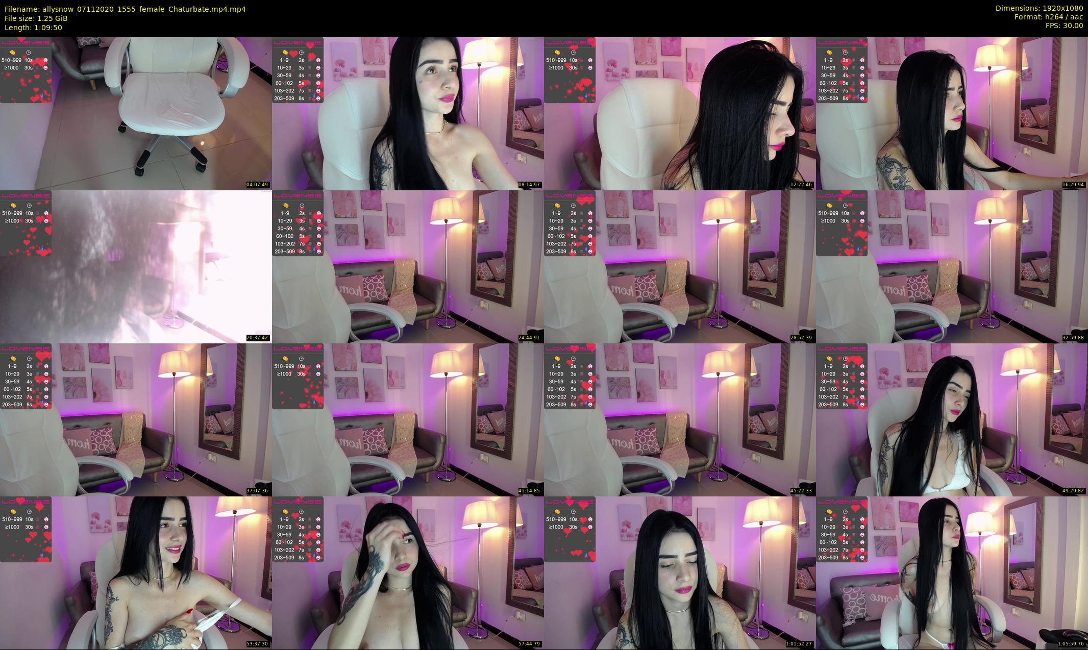 allysnow — 70 minute Chaturbate female cam show recording, 1080p, Nov 7, 2020