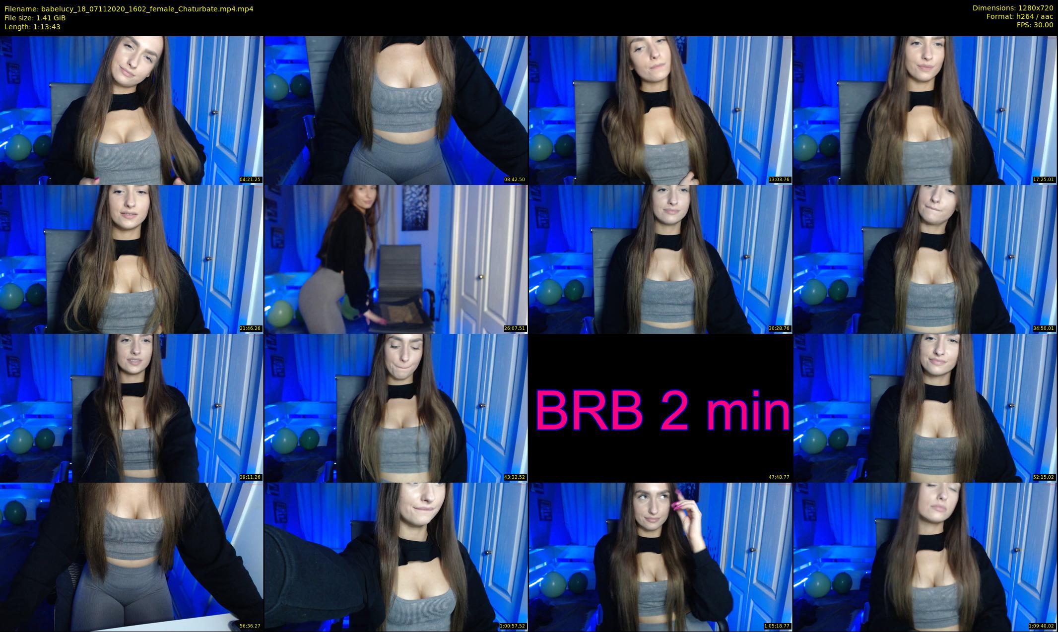 babelucy_18 — 74 minute Chaturbate female cam show recording, 720p, Nov 7, 2020
