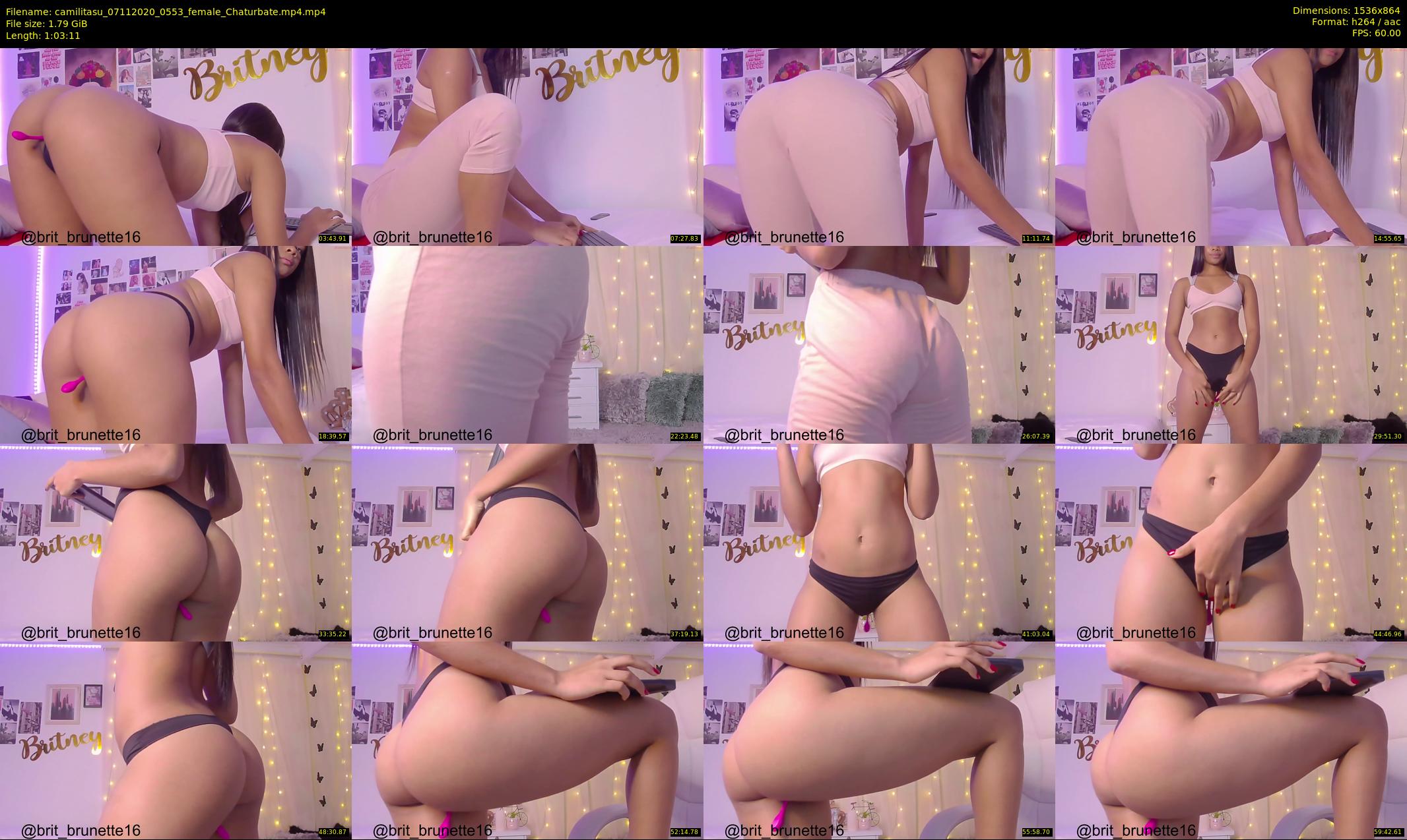 camilitasu — 64 minute Chaturbate female cam show recording, 720p, Nov 7, 2020
