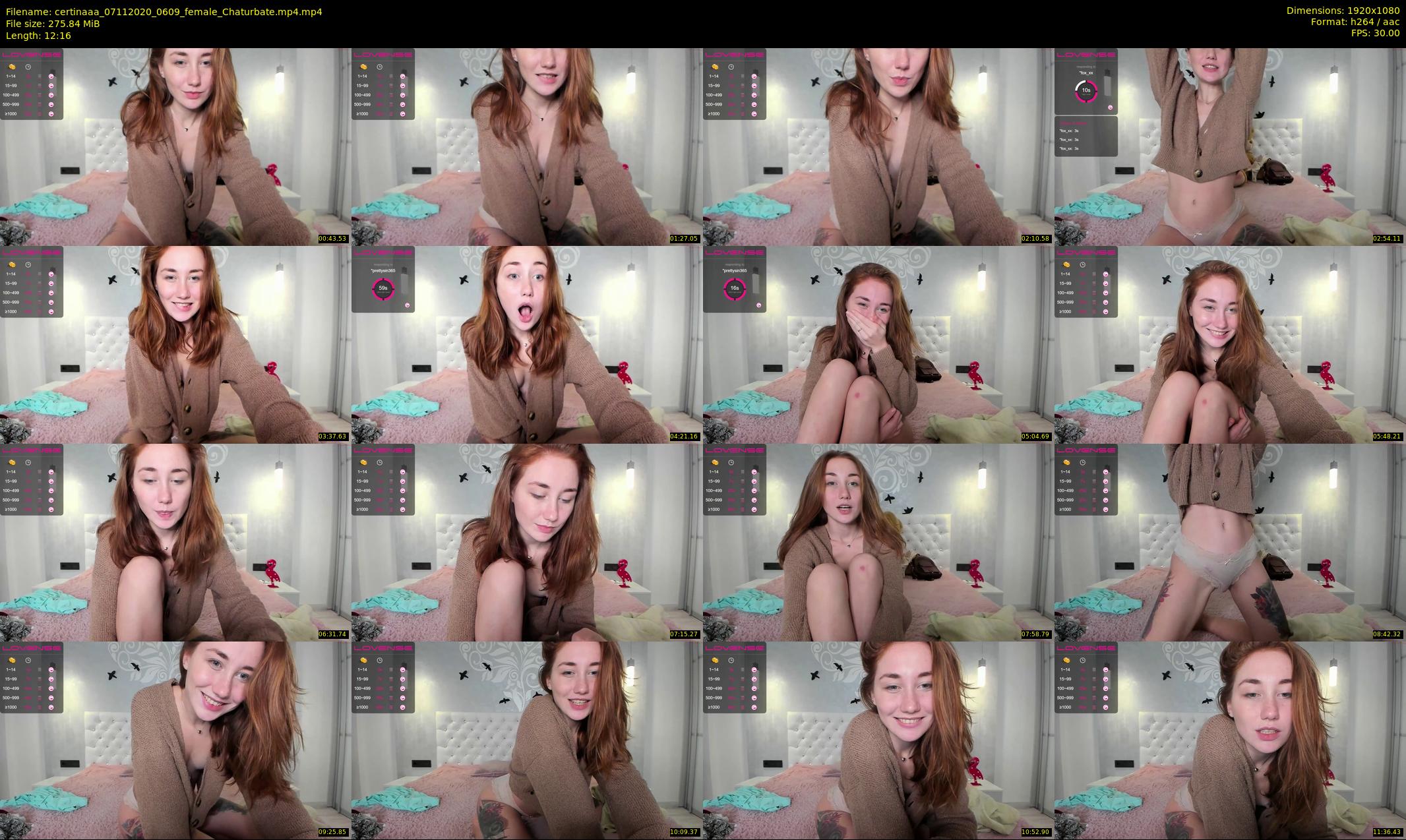certinaaa — 13 minute Chaturbate female cam show recording, 1080p, Nov 7, 2020