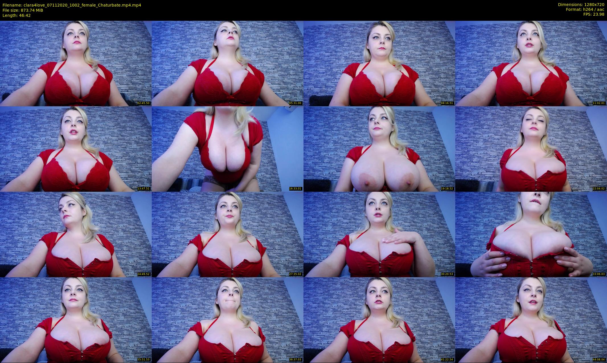 clara4love — 47 minute Chaturbate female cam show recording, 720p, Nov 7, 2020