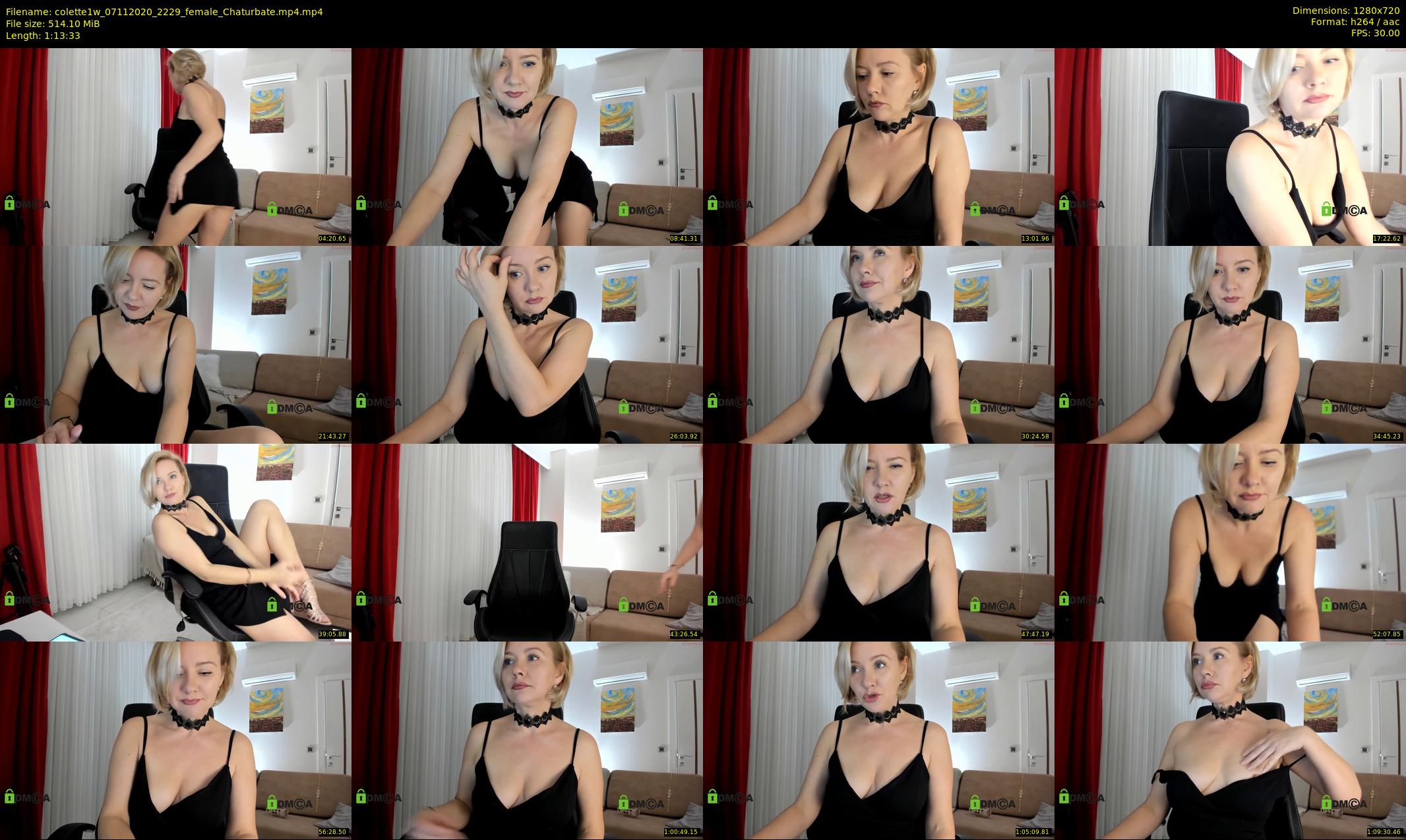 colette1w — 74 minute Chaturbate female cam show recording, 720p, Nov 7, 2020