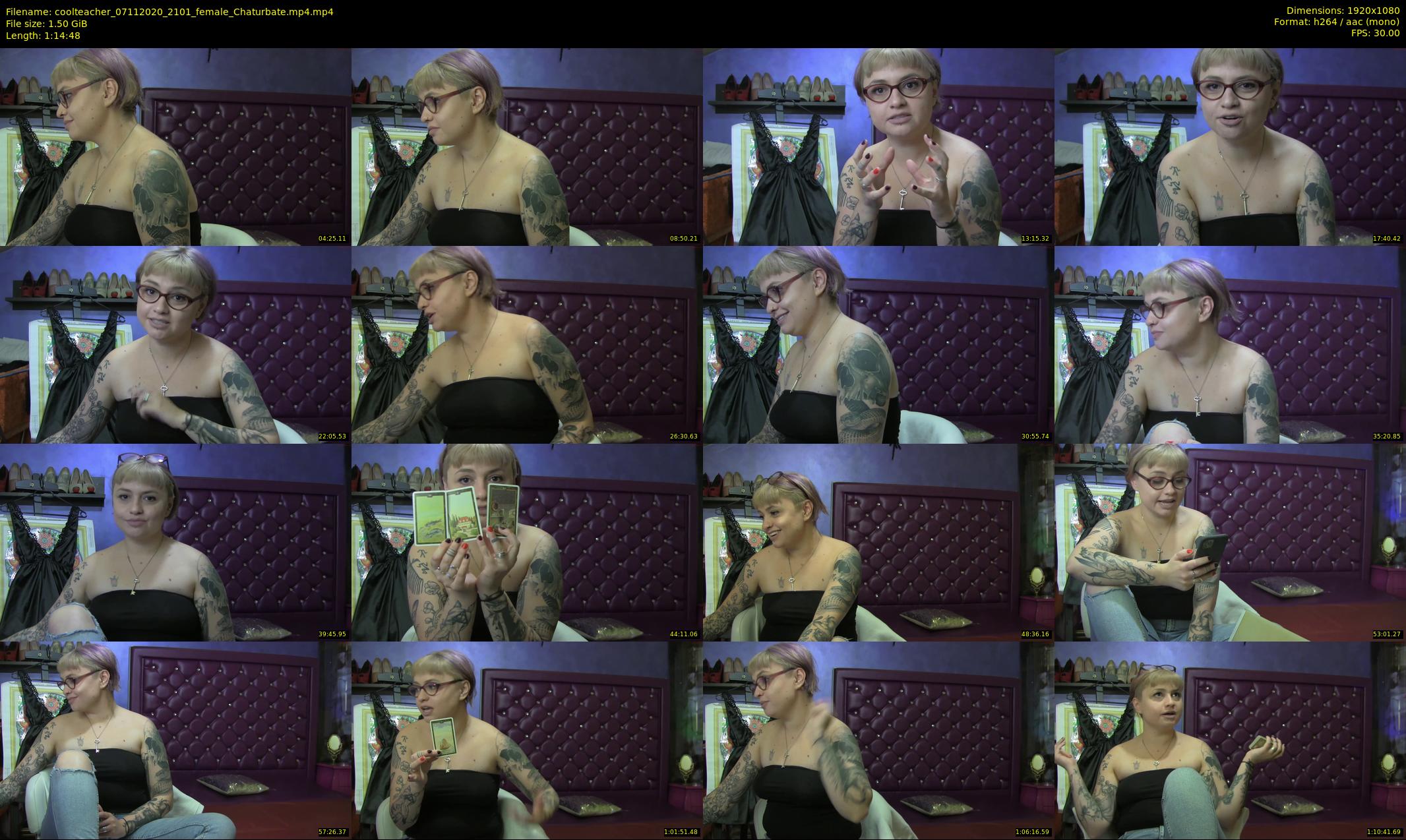 coolteacher — 75 minute Chaturbate female cam show recording, 1080p, Nov 7, 2020