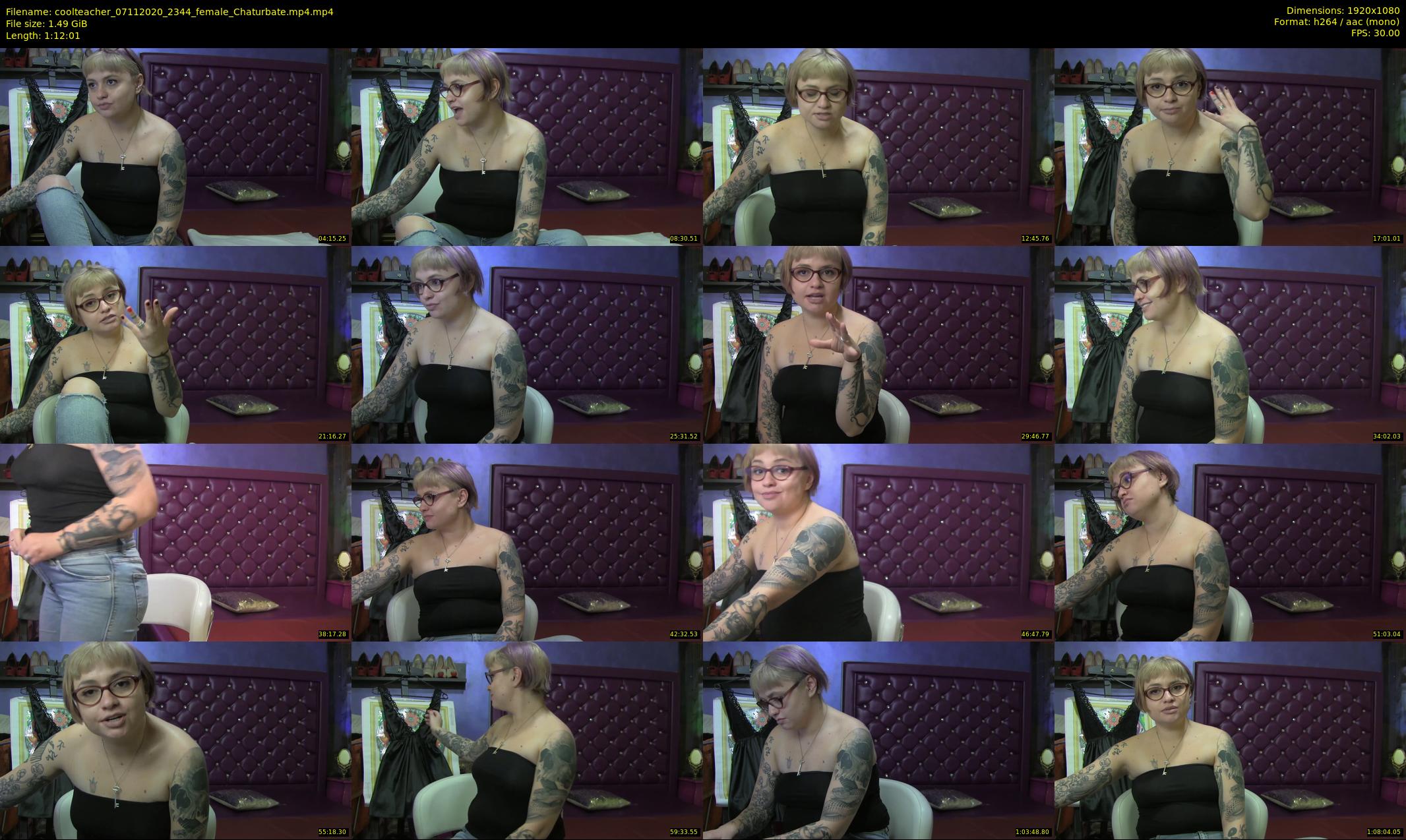 coolteacher — 73 minute Chaturbate female cam show recording, 1080p, Nov 7, 2020
