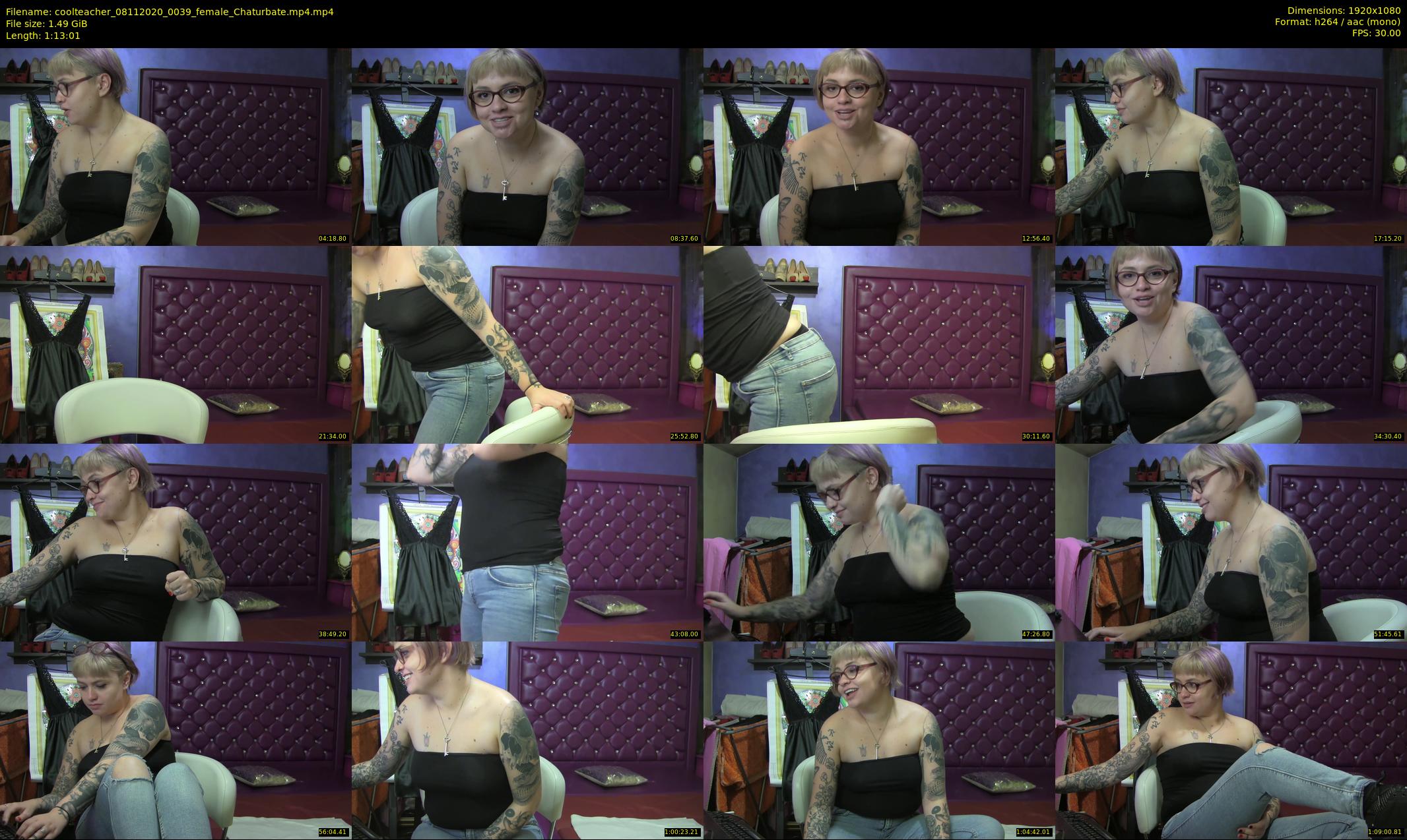 coolteacher — 74 minute Chaturbate female cam show recording, 1080p, Nov 8, 2020