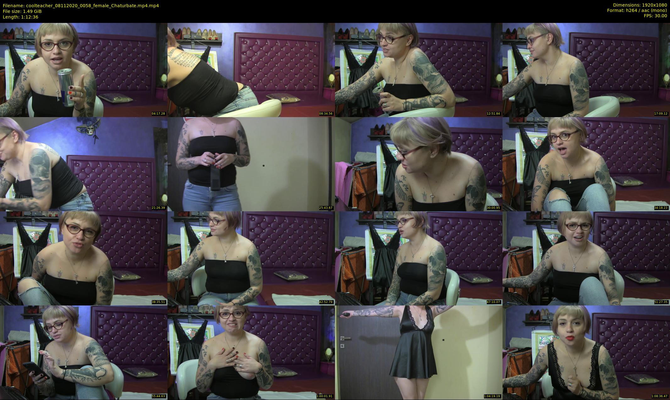 coolteacher — 73 minute Chaturbate female cam show recording, 1080p, Nov 8, 2020